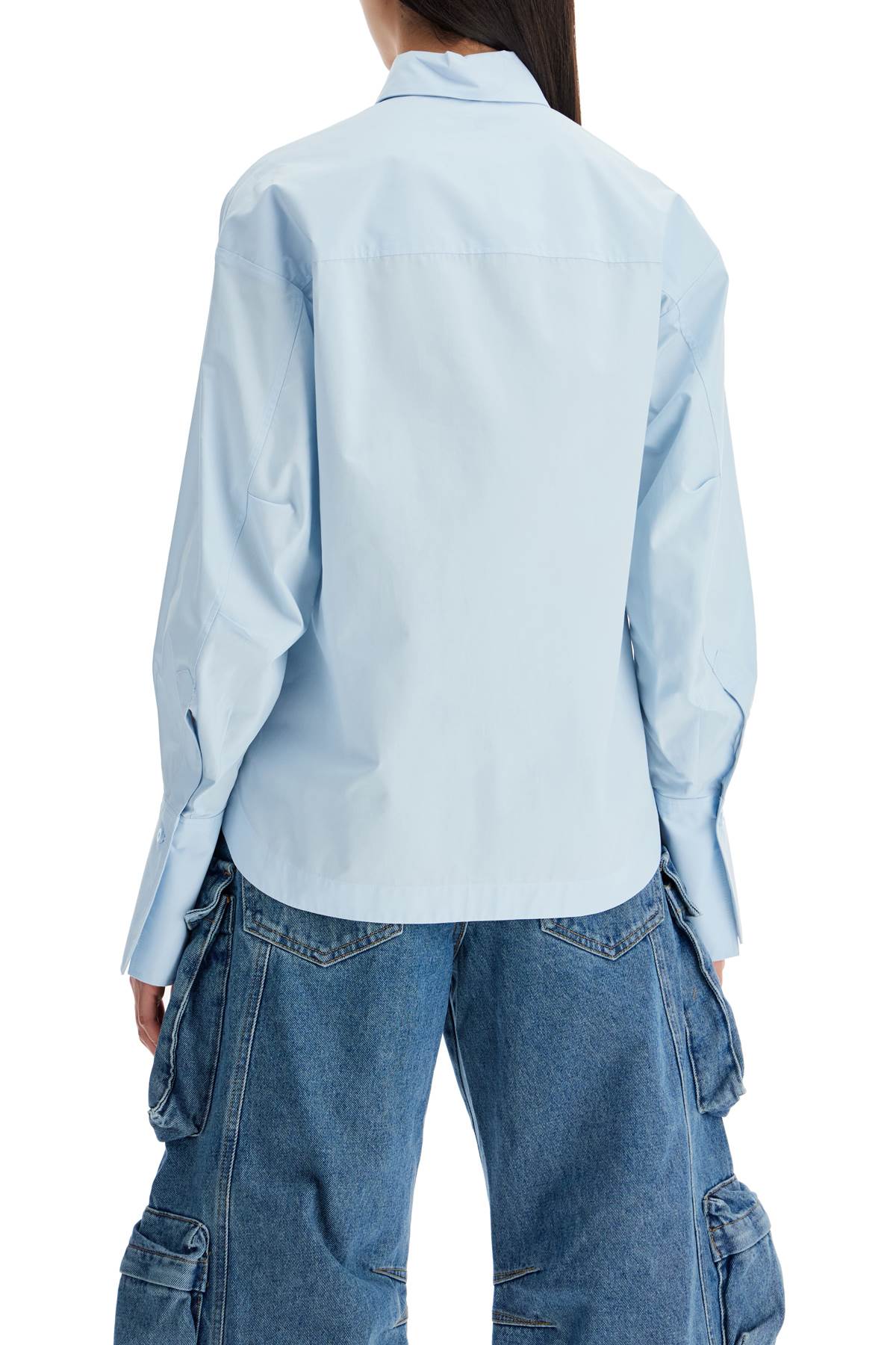 The Attico eliza shirt with shaped slit image 2