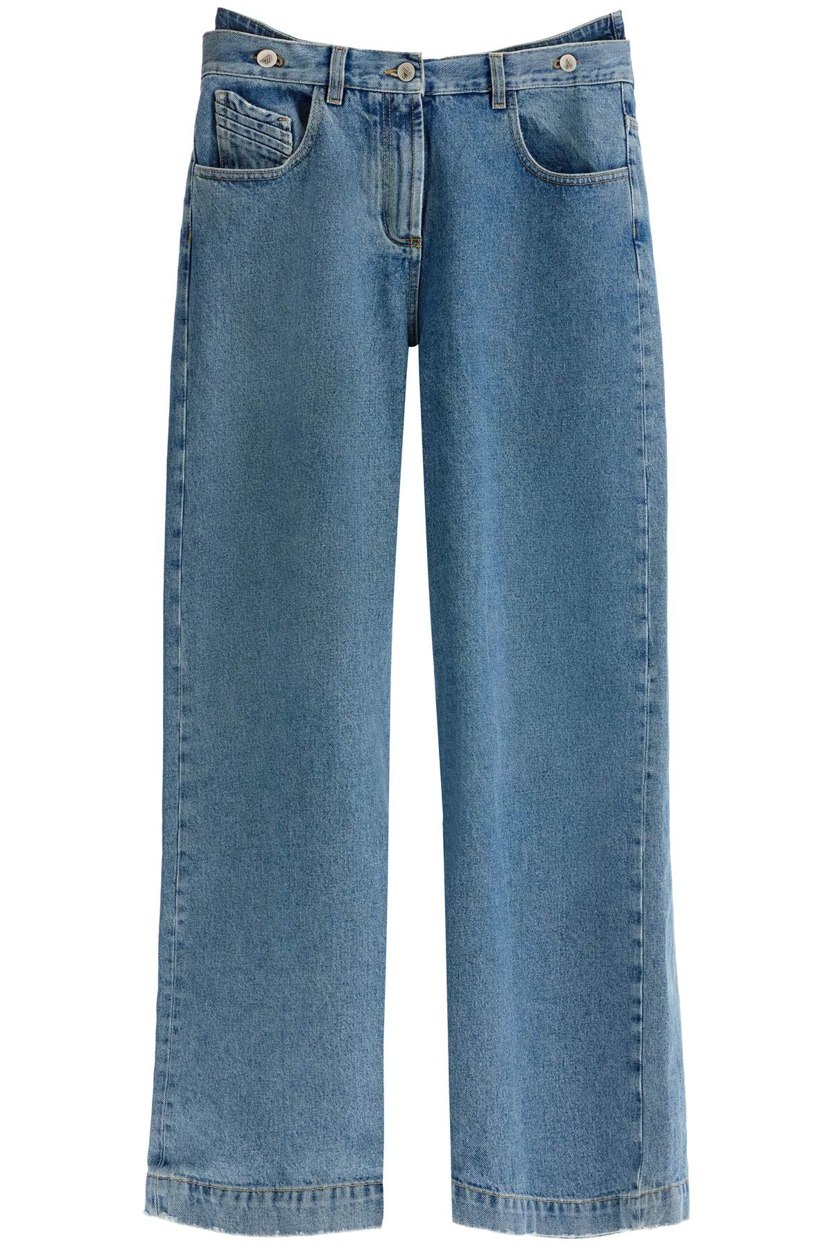 The Attico layered baggy jeans image 0