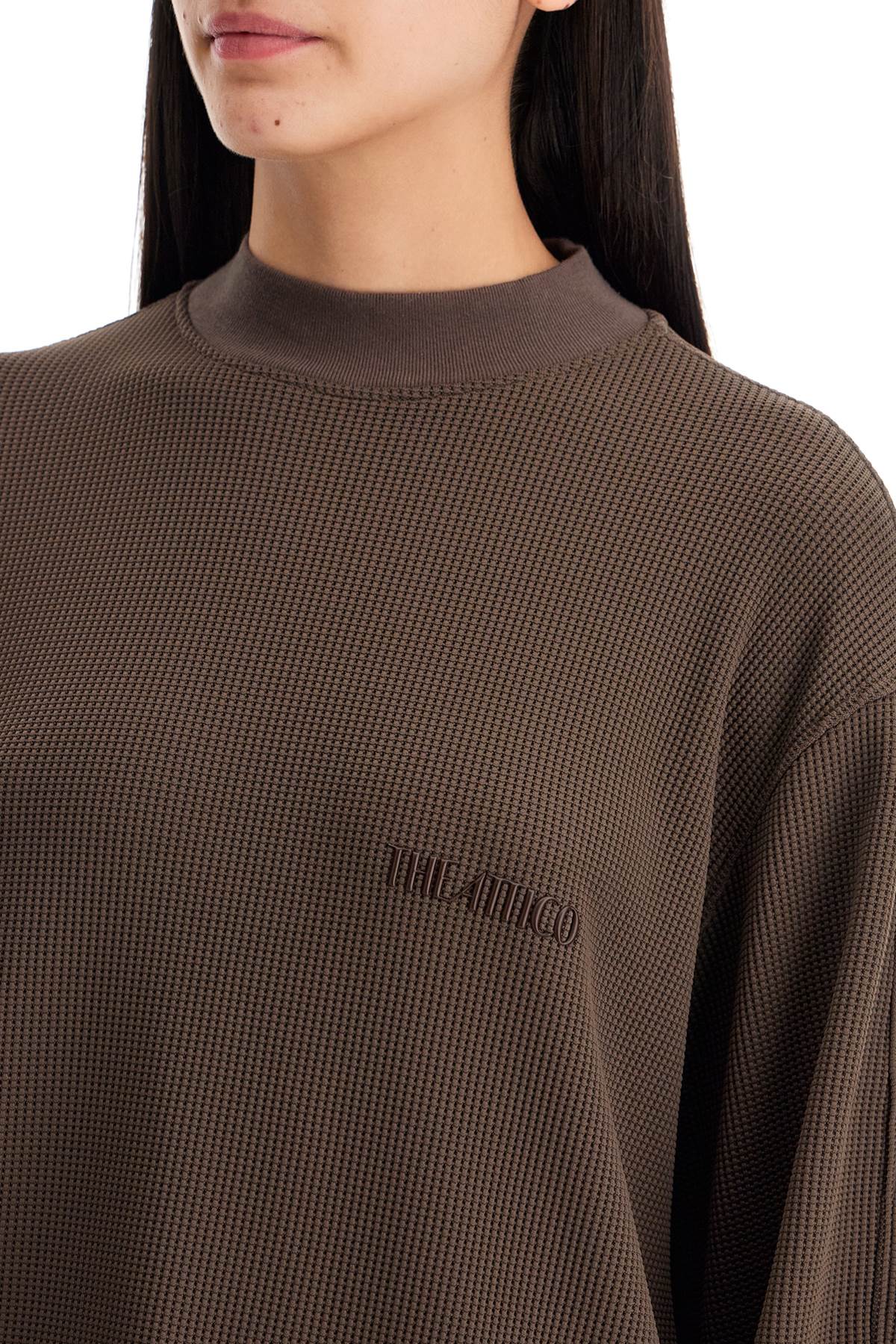 The Attico long-sleeved waffle jersey t image 3