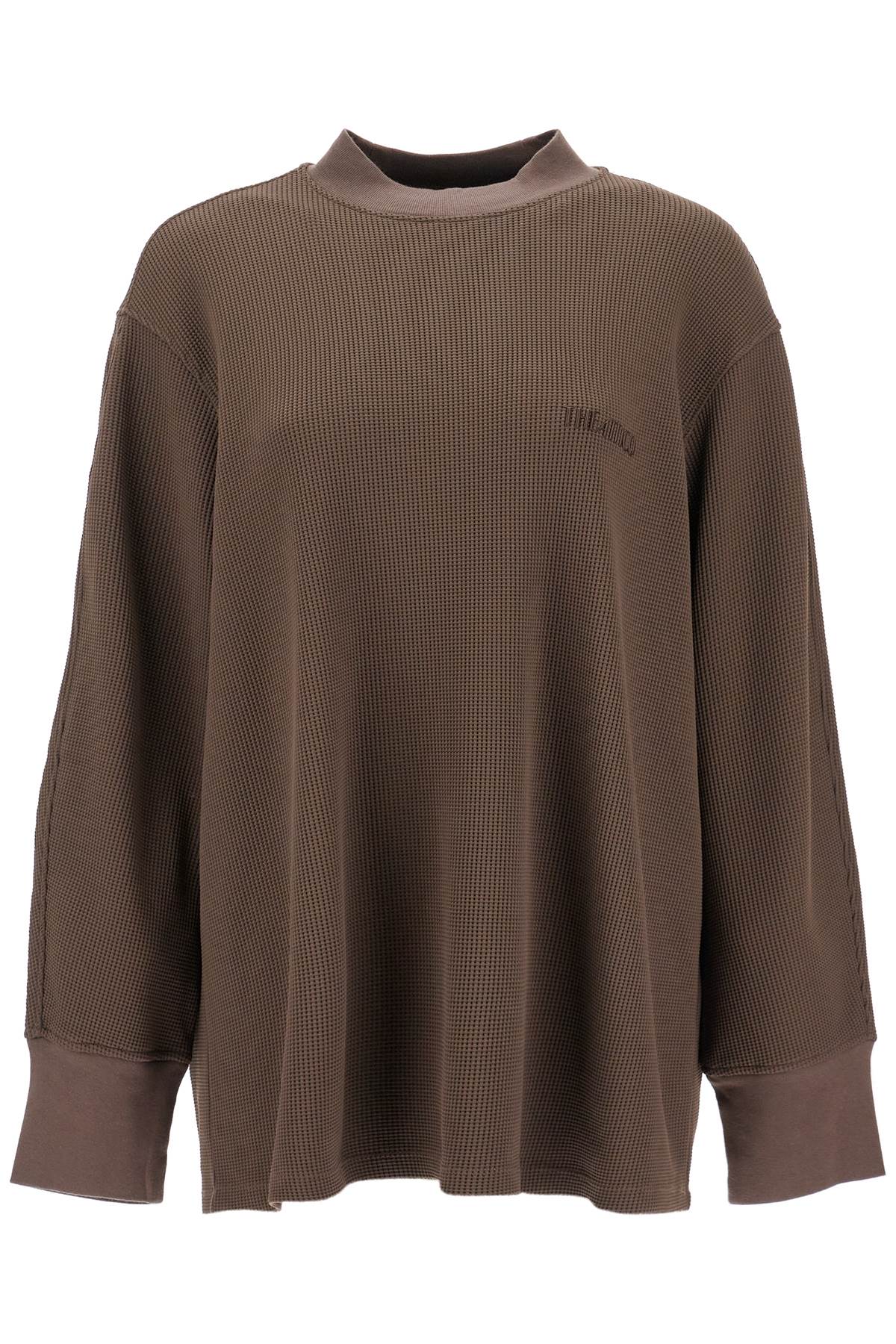 The Attico long-sleeved waffle jersey t image 0