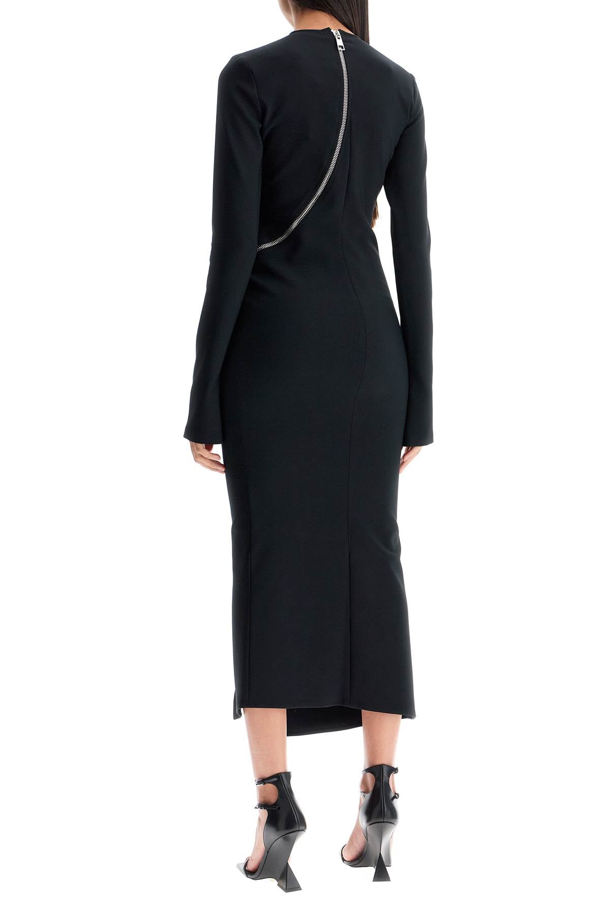 The Attico twisted zip midi dress with image 2