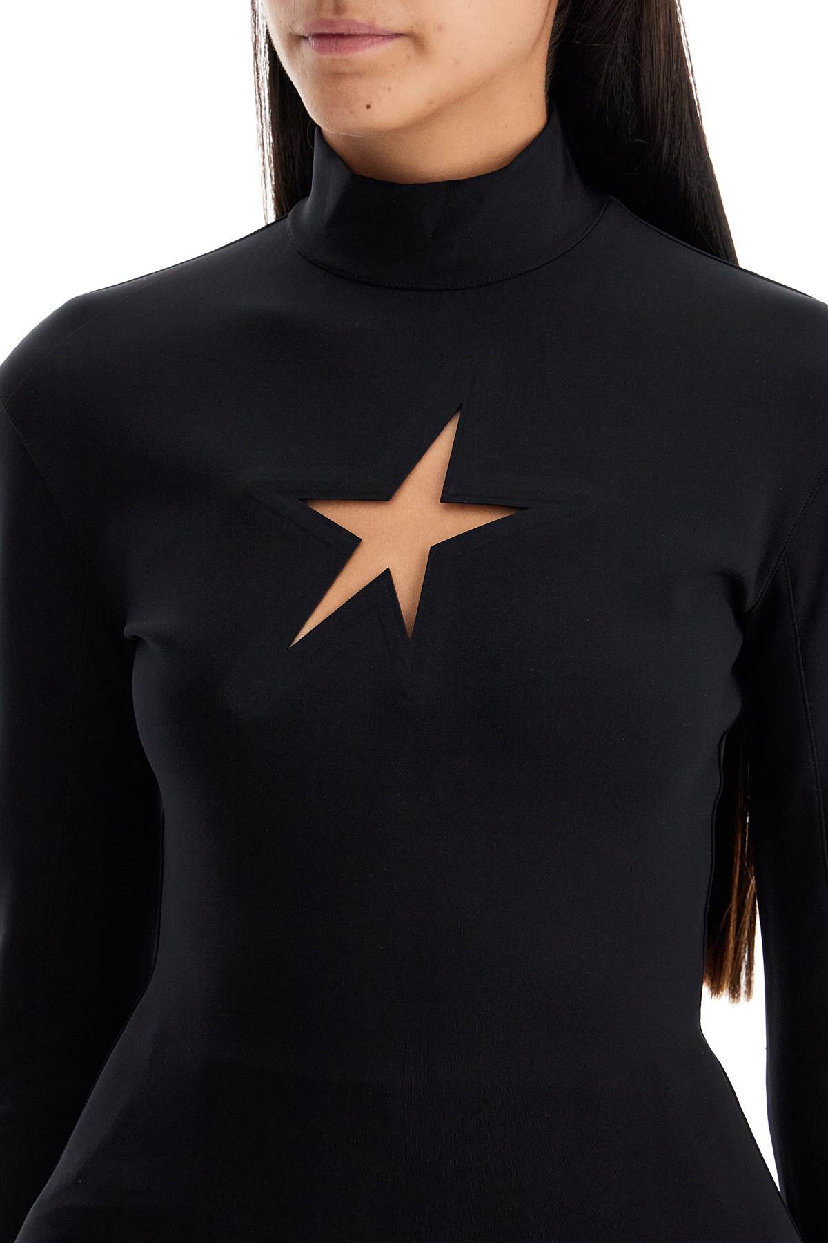 Mugler long-sleeved star top for image 3