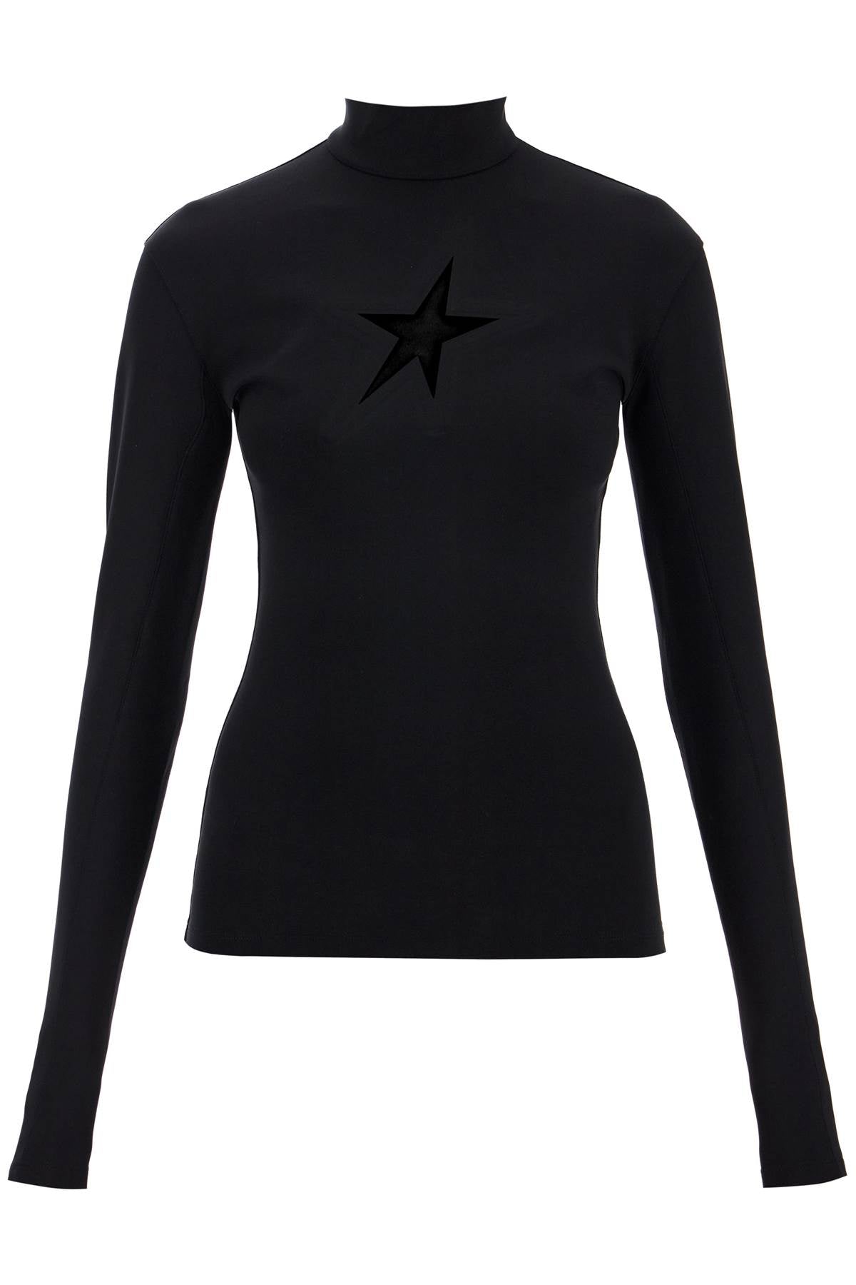 Mugler long-sleeved star top for image 0