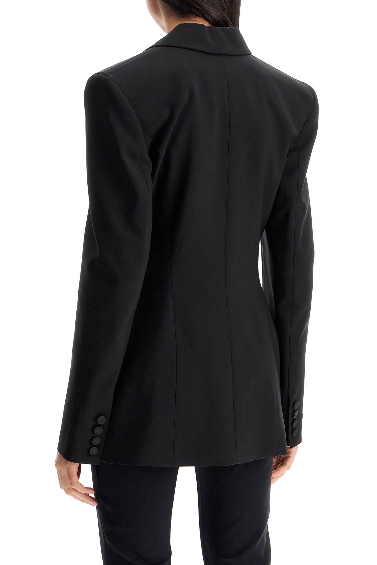 Mugler Single-Breasted Piercing Wool Jacket image 2