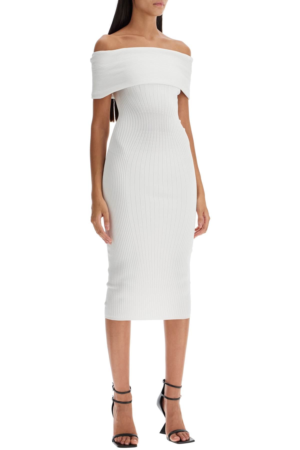 Mugler off-shoulder midi image 1