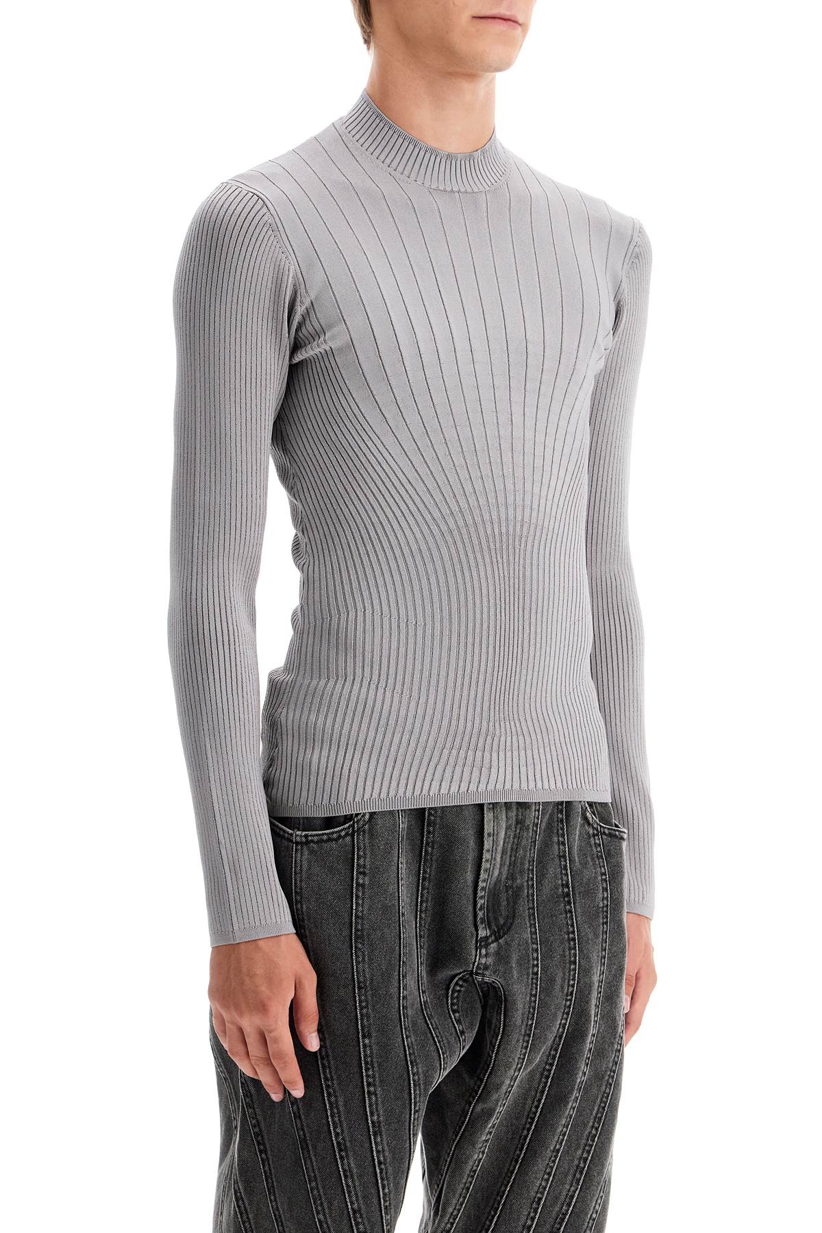 Mugler Fitted Ribbed Long-Sleeve Top image 1