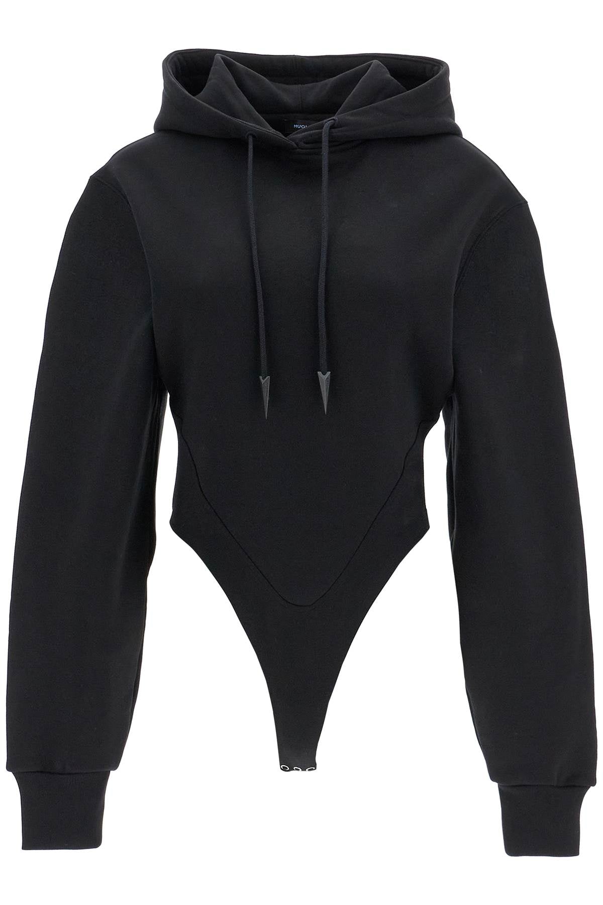 Mugler body sweatshirt with hood image 0