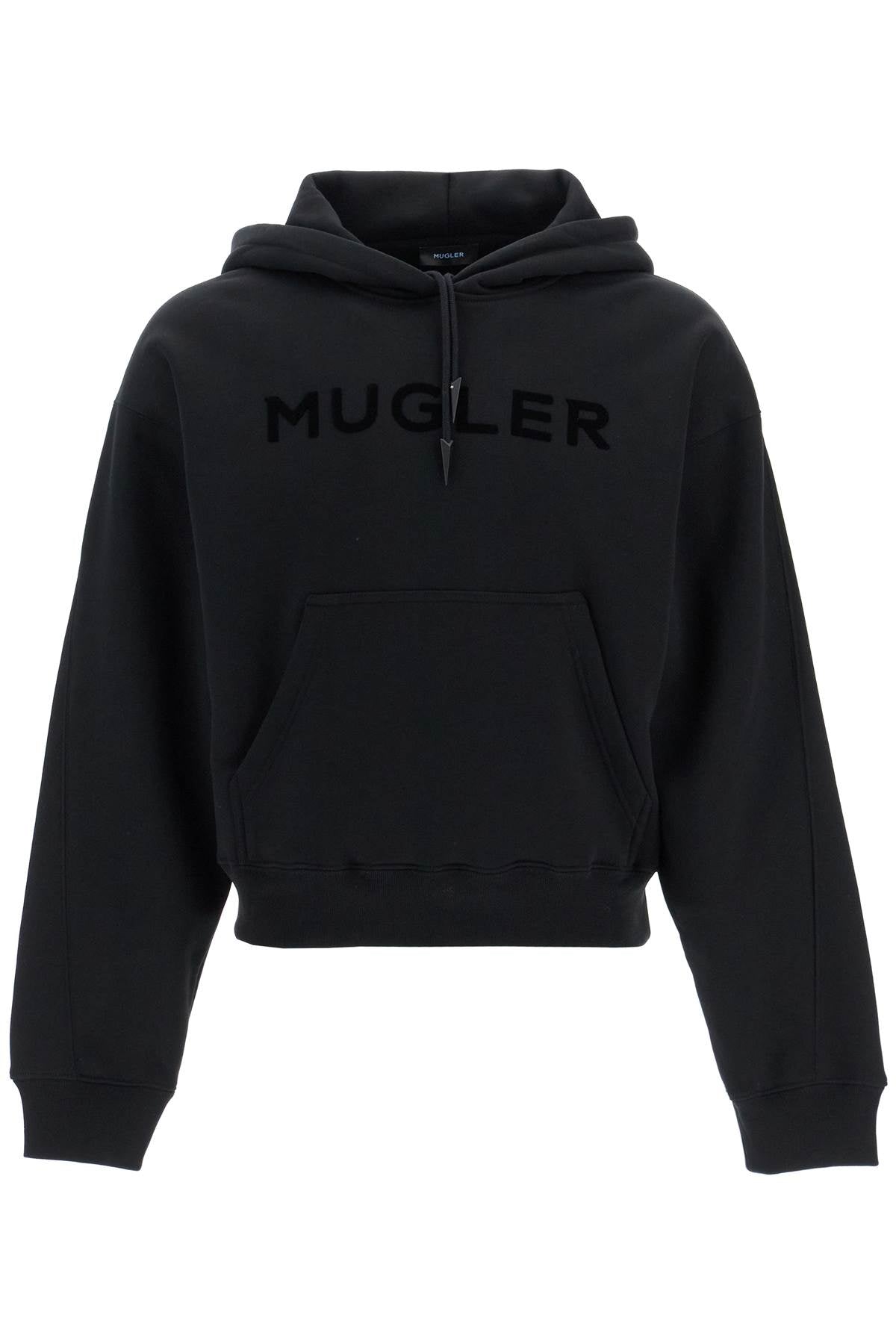 Mugler Brushed Organic Cotton Fleece Sweatshirt image 0