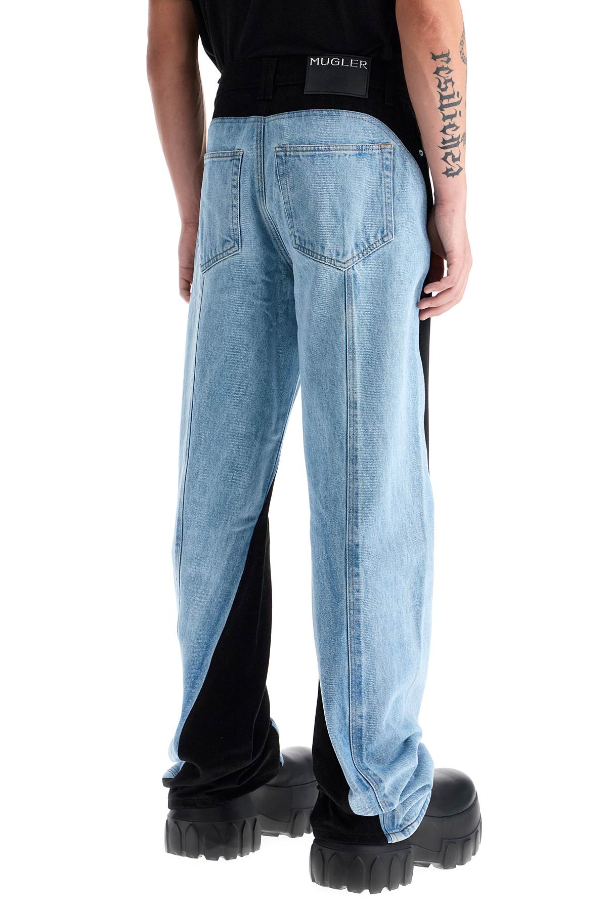 Mugler Two-Tone Denim Jeans image 2