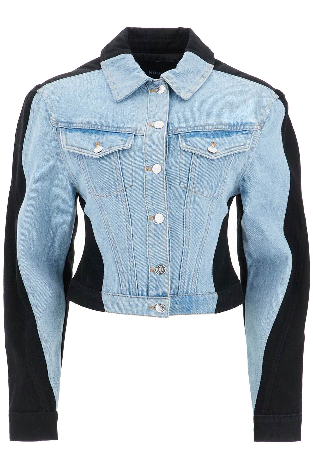 Mugler Bicolor Denim Jacket image 0