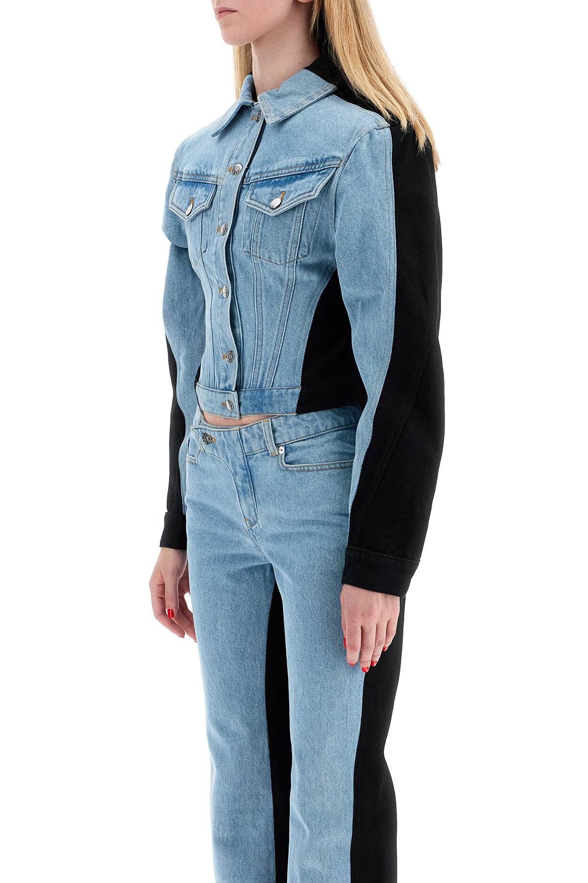 Mugler Bicolor Denim Jacket image 3