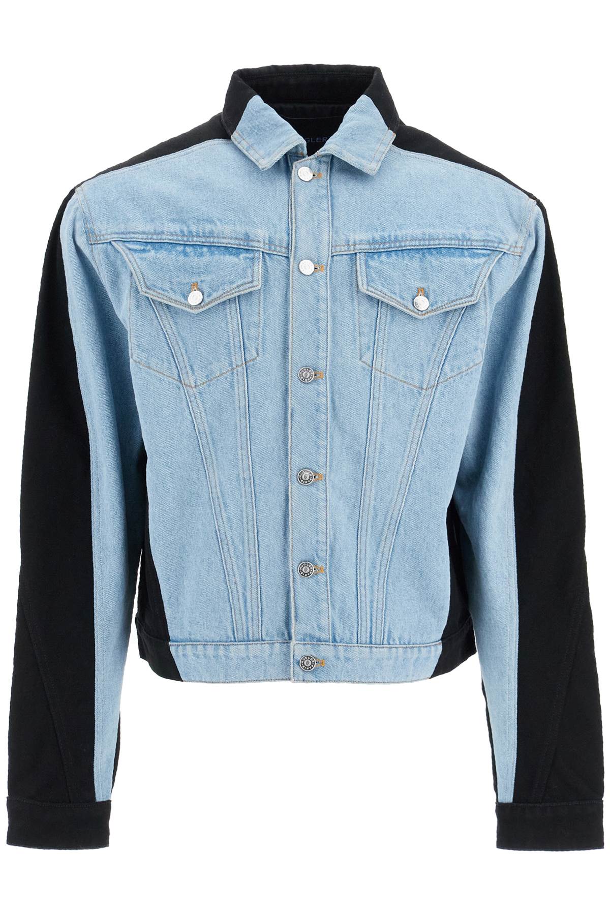 Mugler Two-Tone Denim Jacket image 0