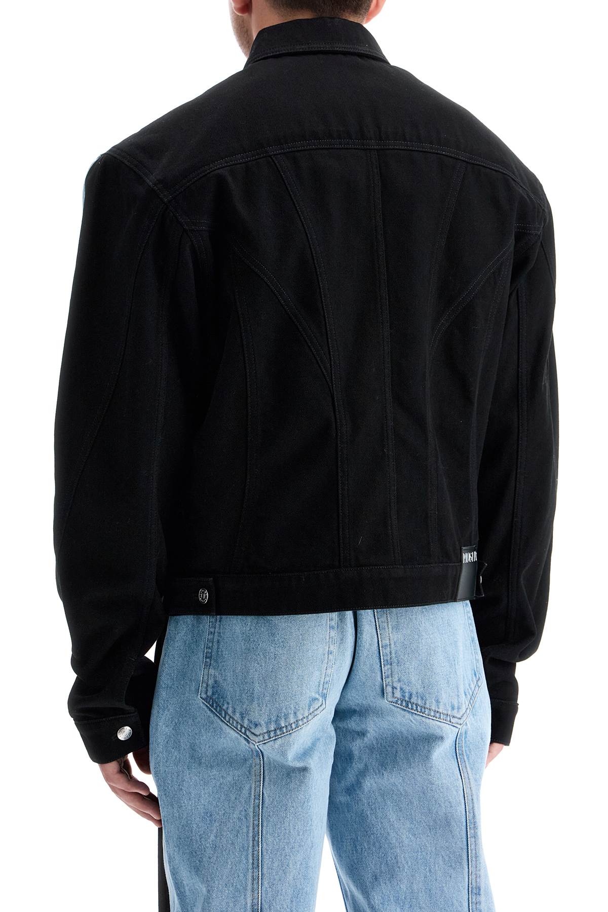 Mugler Two-Tone Denim Jacket image 2