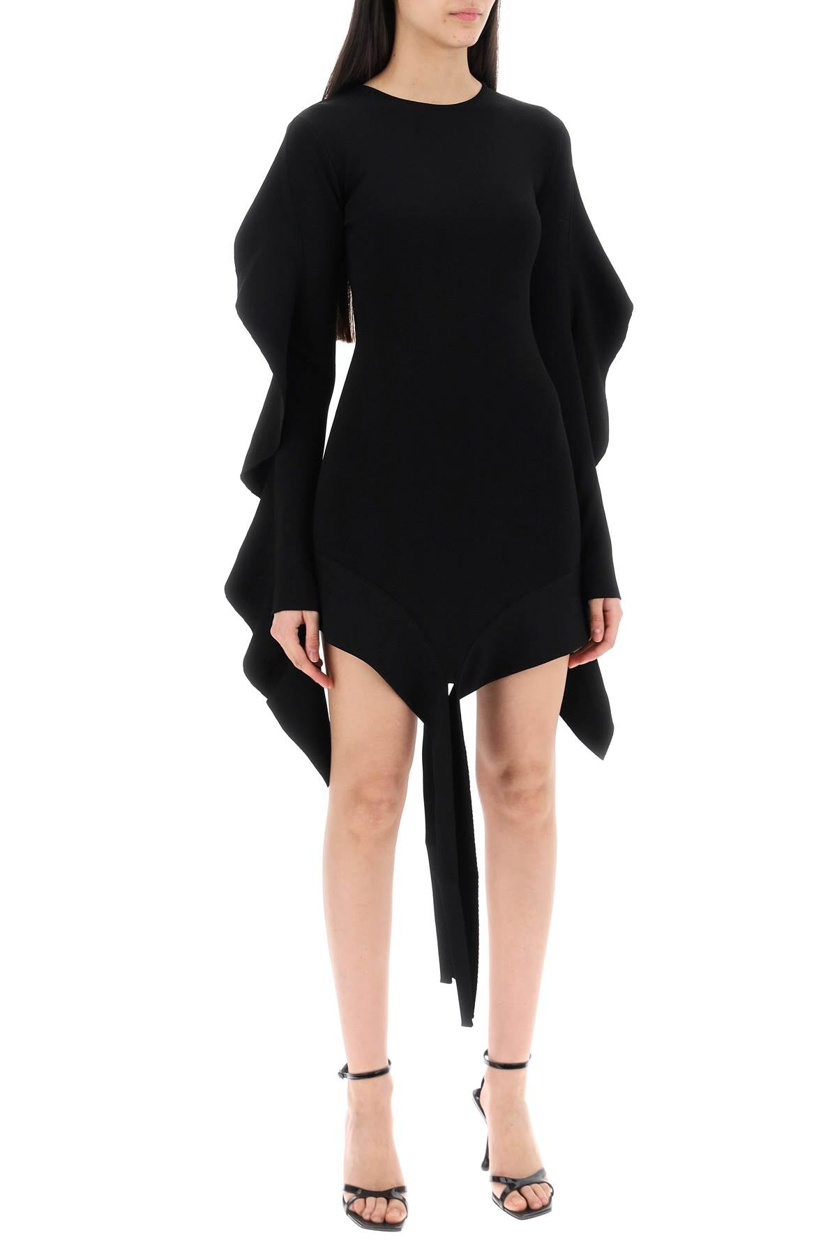 Mugler Asymmetrical Ruffle Mini Dress image 1