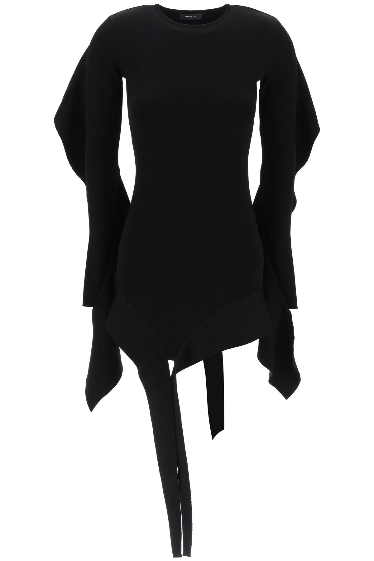 Mugler Asymmetrical Ruffle Mini Dress image 0