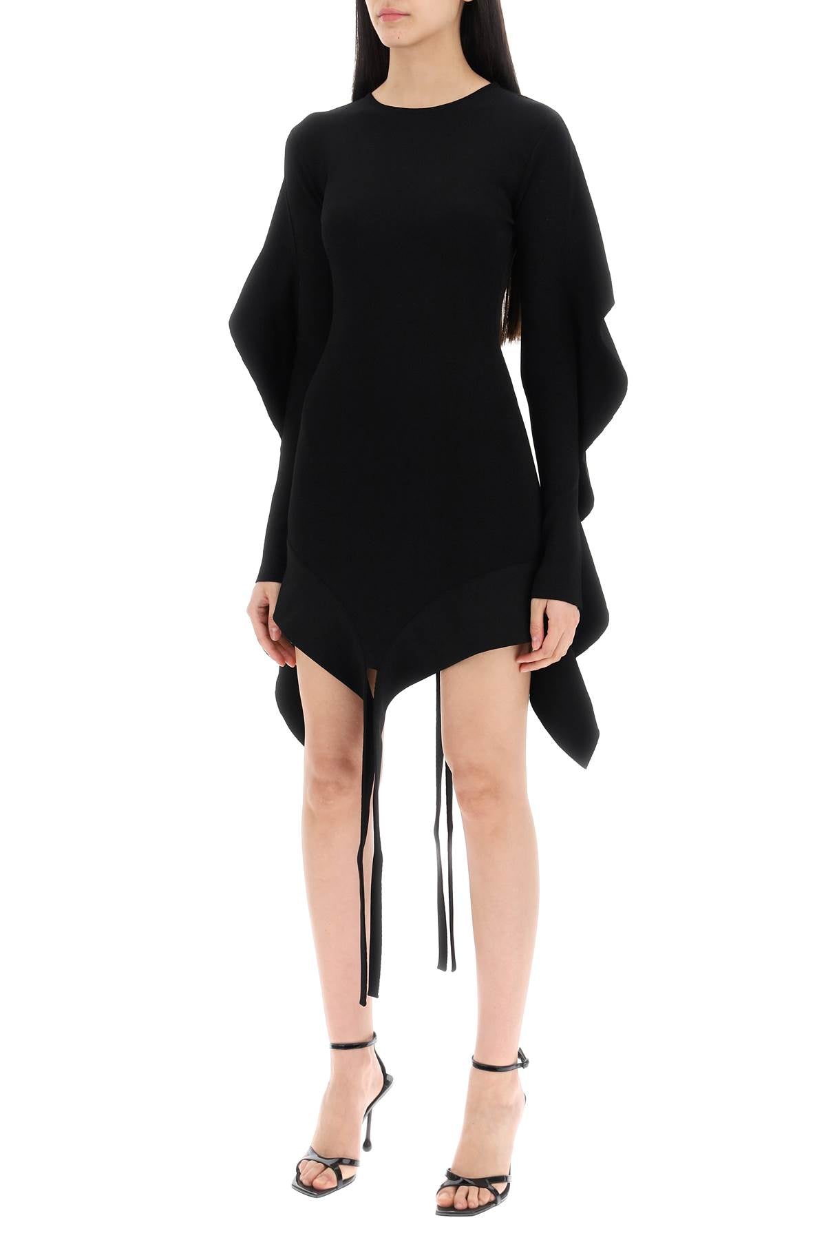 Mugler Asymmetrical Ruffle Mini Dress image 3