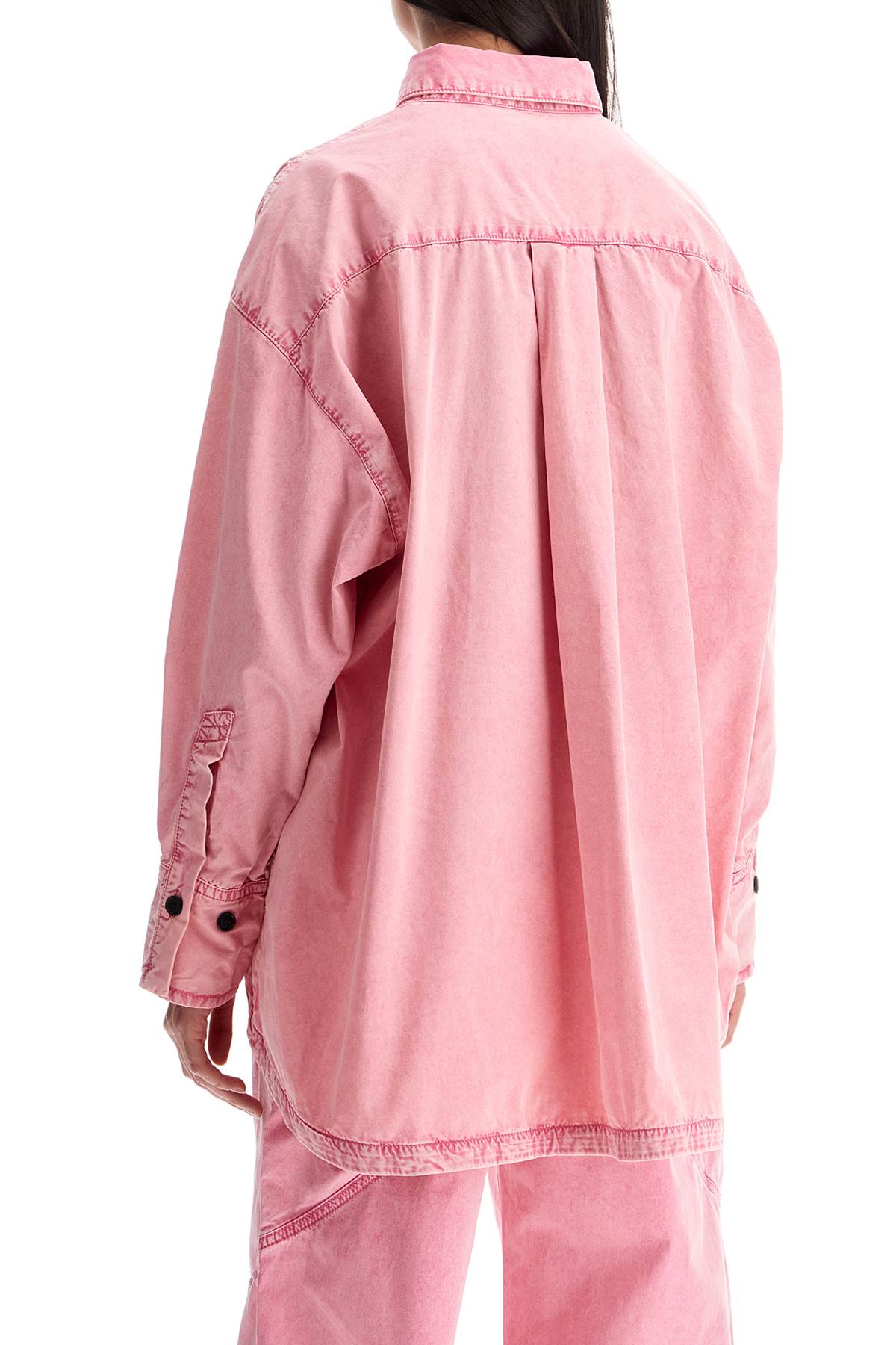 The Attico oversized pink shirt image 2