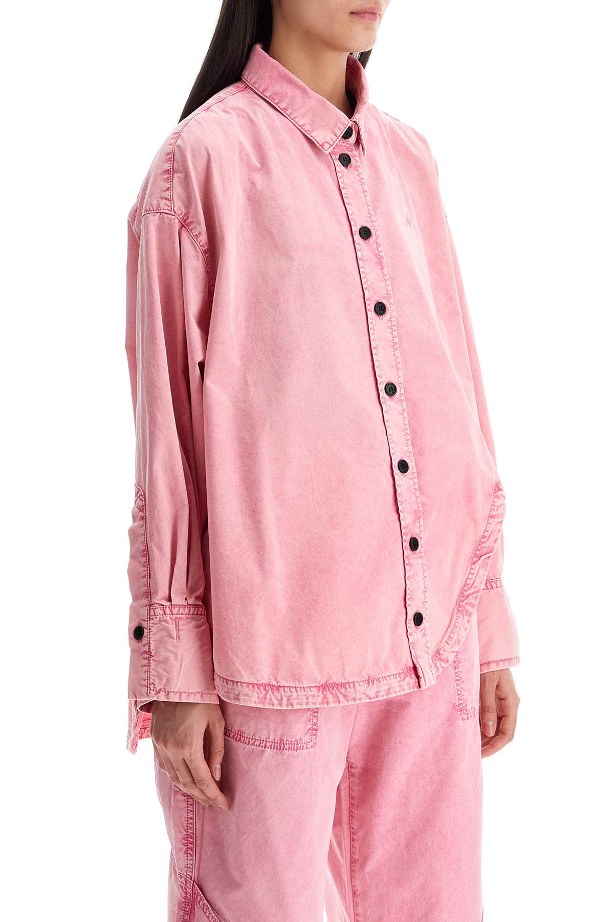 The Attico oversized pink shirt image 1