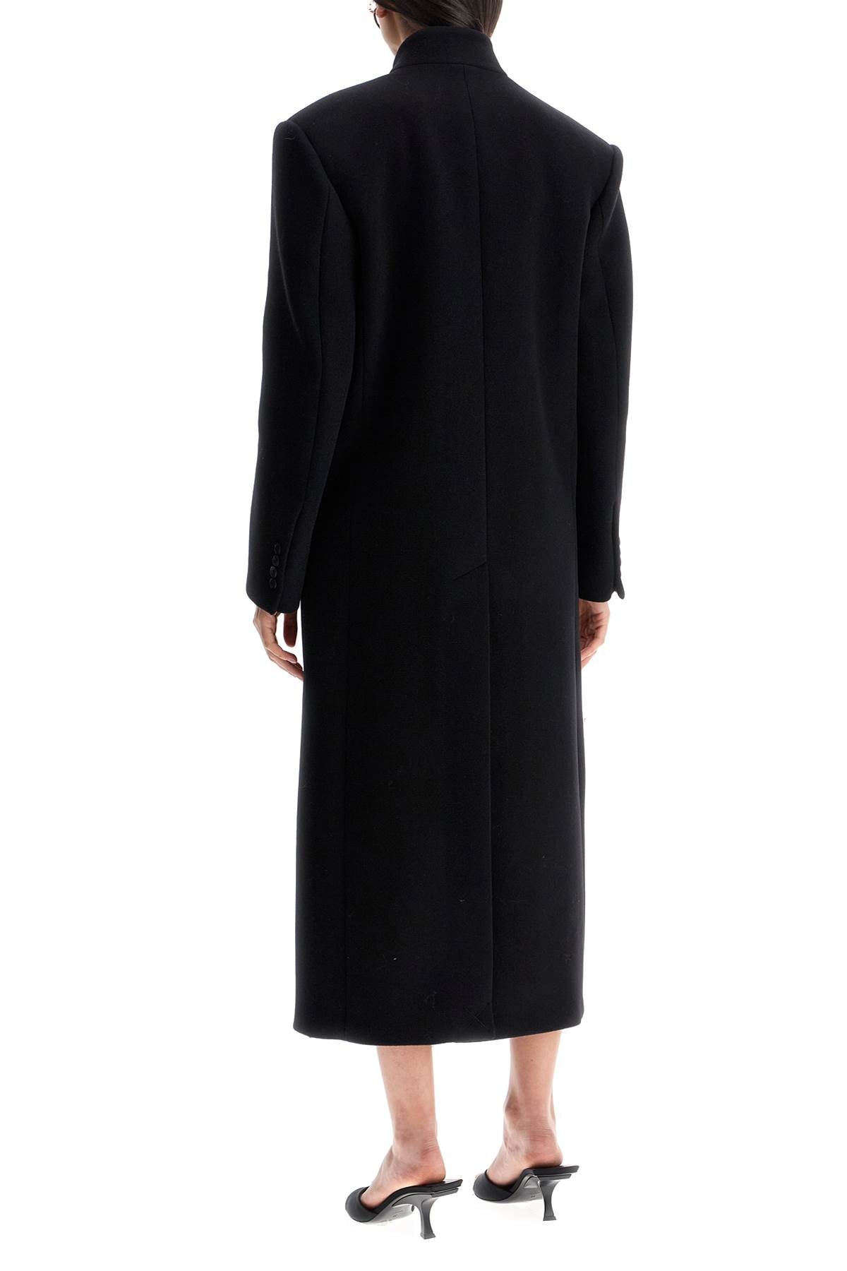 The Attico Asymmetrical Long Wool Coat image 2