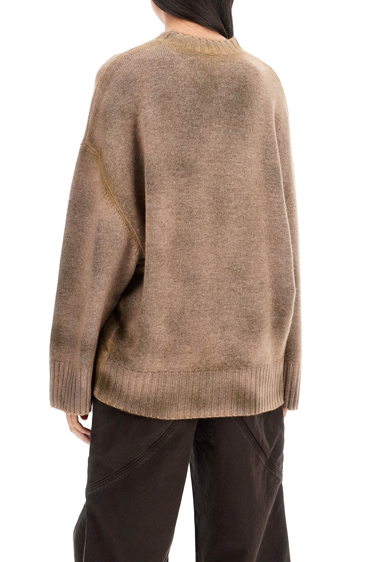 The Attico Asymmetric Wool and Cashmere Pullover image 2