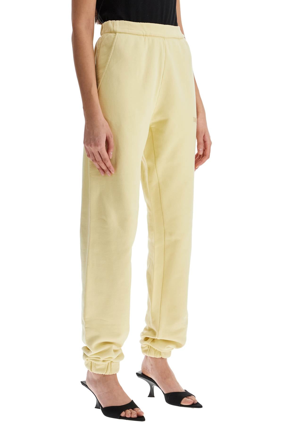 The Attico high waist loose yellow cotton pants image 1