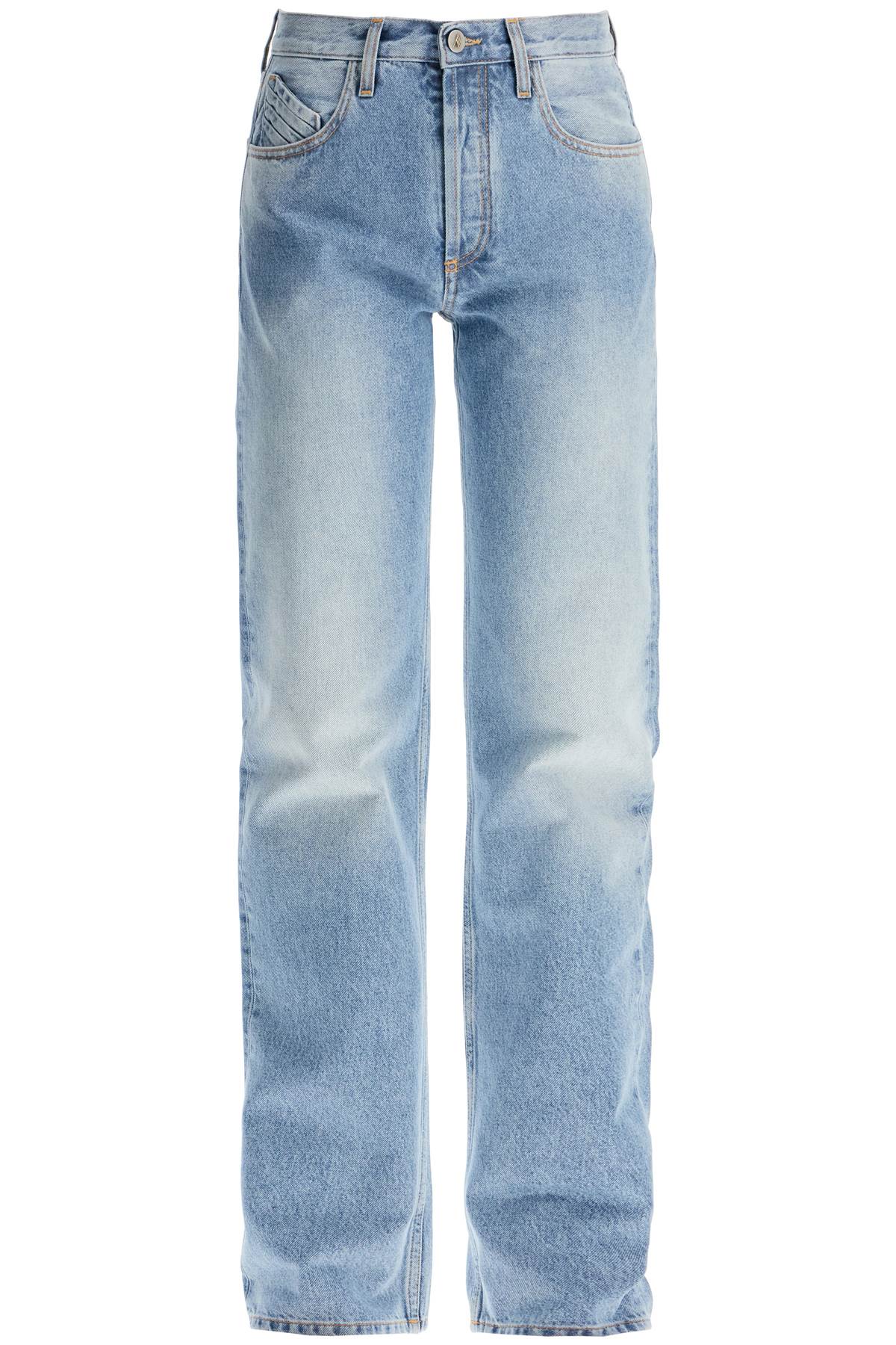 The Attico Coated Boyfriend Jeans - Sky Blue image 0