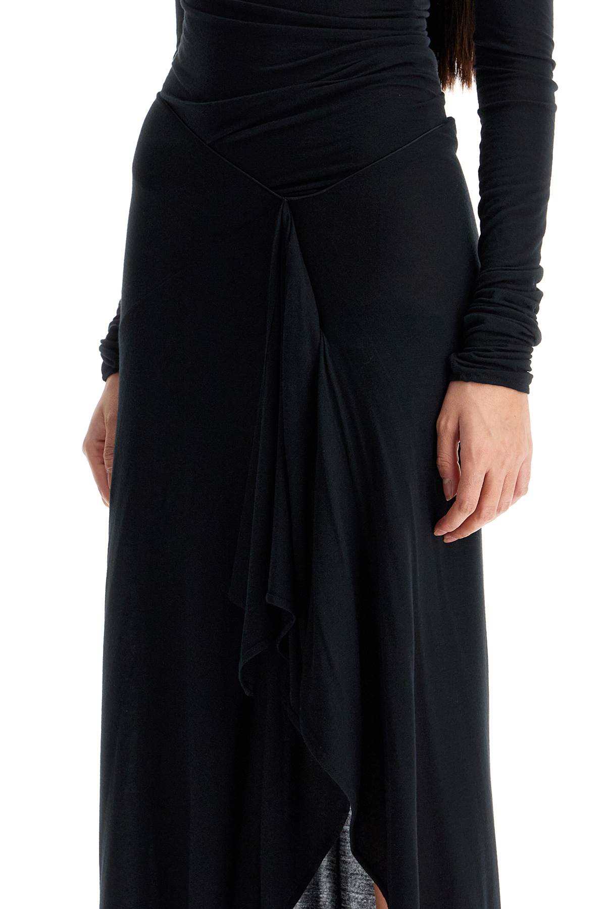 The Attico Long Draped Jersey Maxi Dress image 3