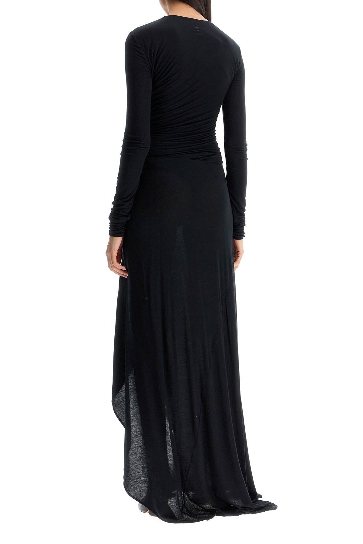 The Attico Long Draped Jersey Maxi Dress image 2