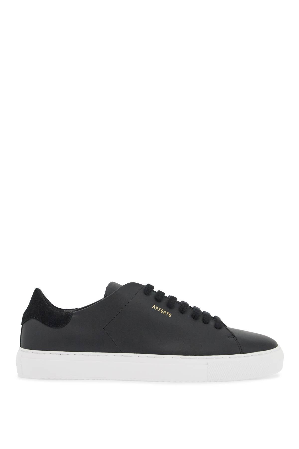 Axel Arigato Clean 90 Leather Sneakers: Gold-Tone Logo image 0