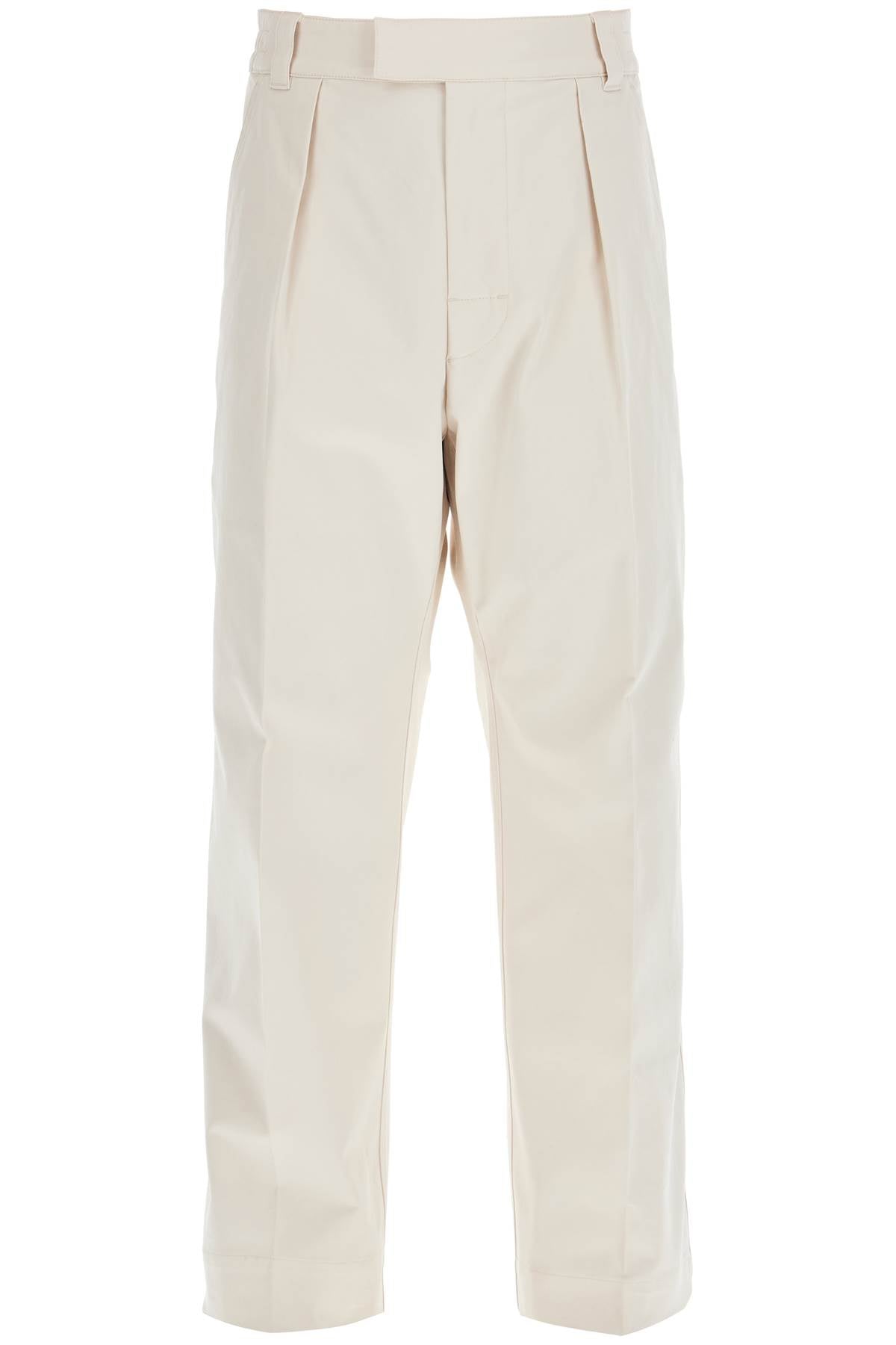 Men's Moncler Cotton Drill Straight Leg Pants image 0