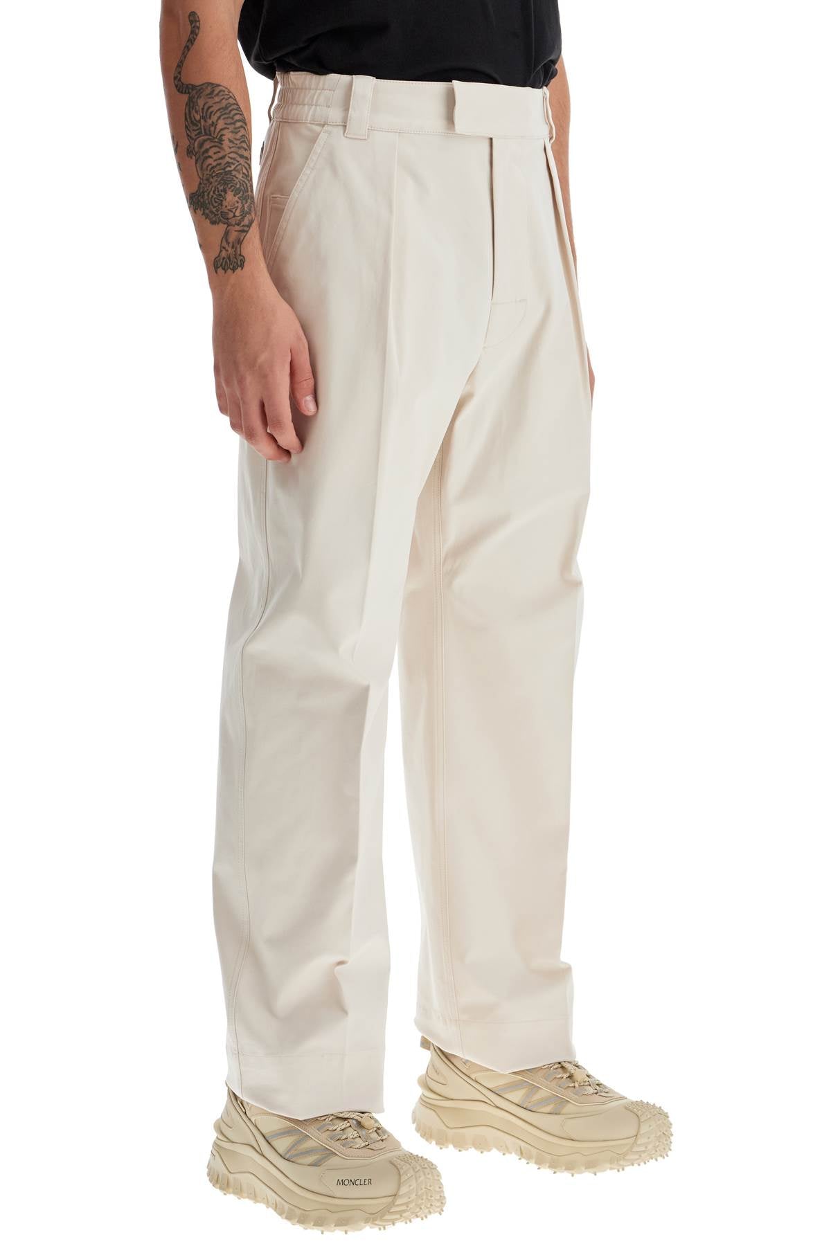 Men's Moncler Cotton Drill Straight Leg Pants image 1