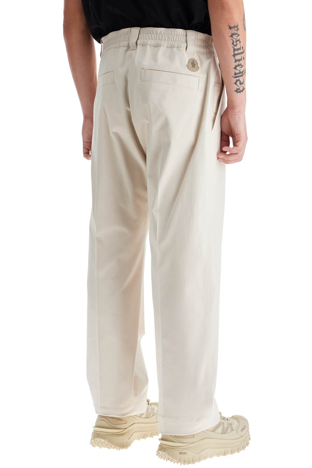 Men's Moncler Cotton Drill Straight Leg Pants image 2