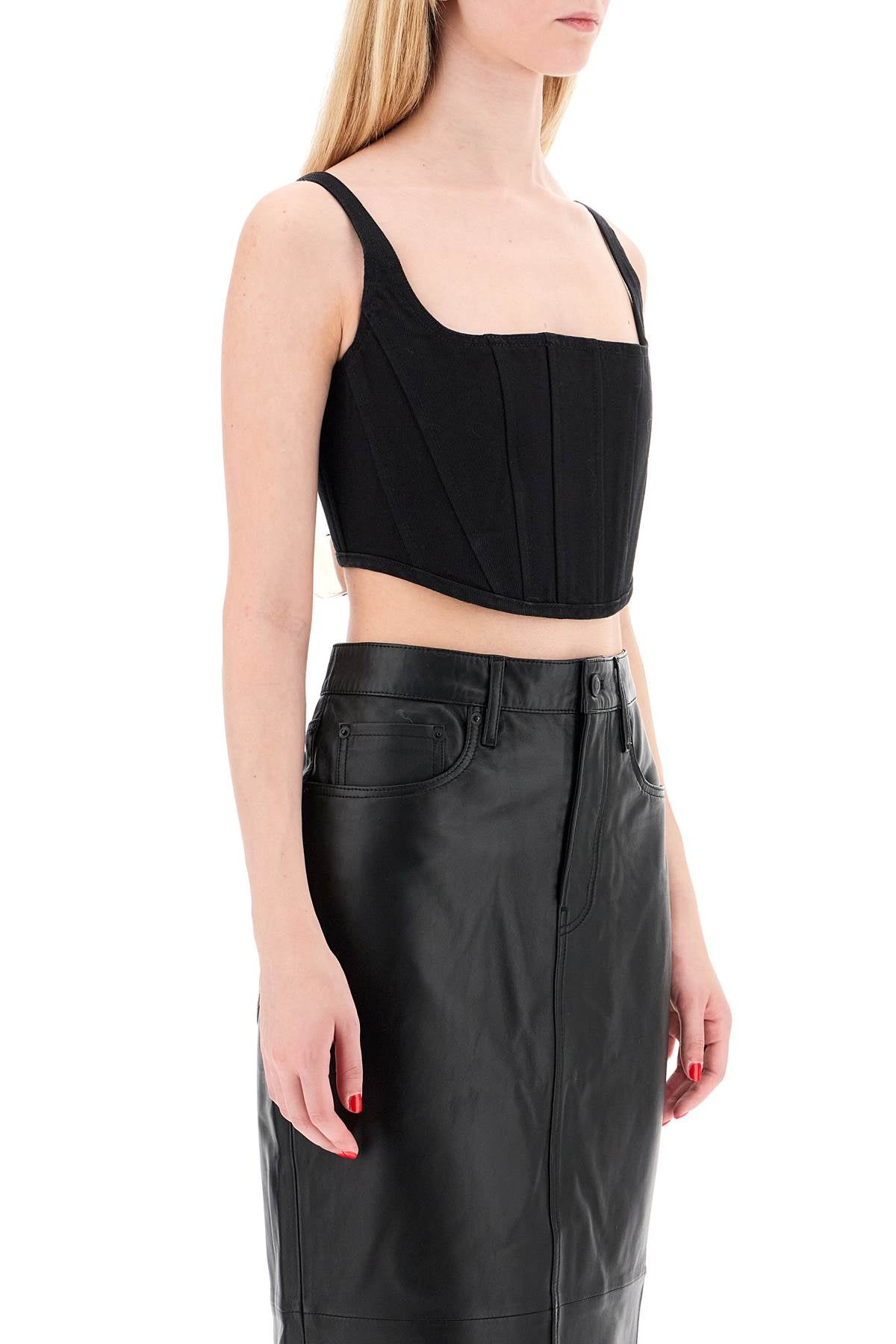 Marc Jacobs Denim Bustier Crop Top image 1