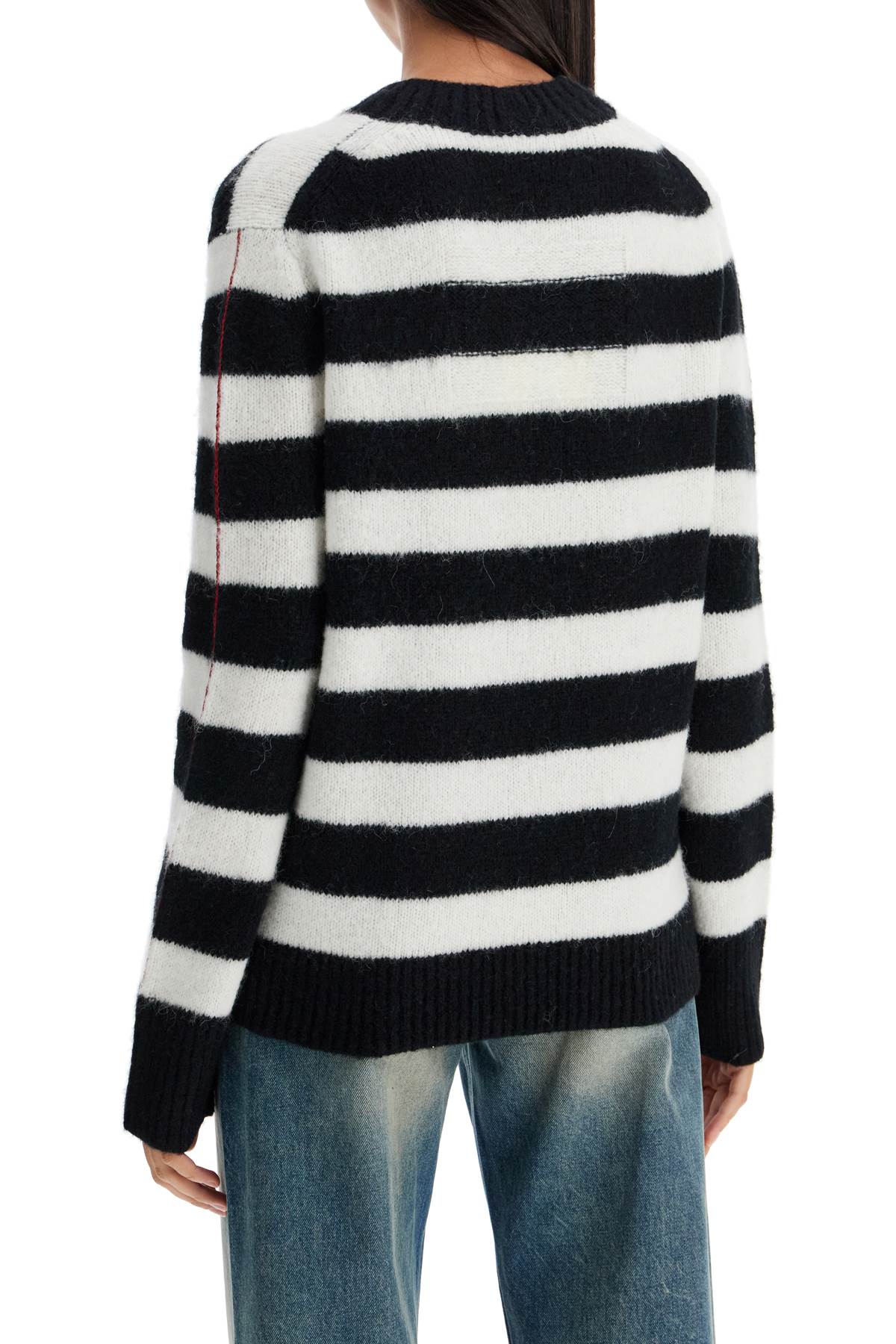 Marc Jacobs pullover the striped brushed logo sweater image 2