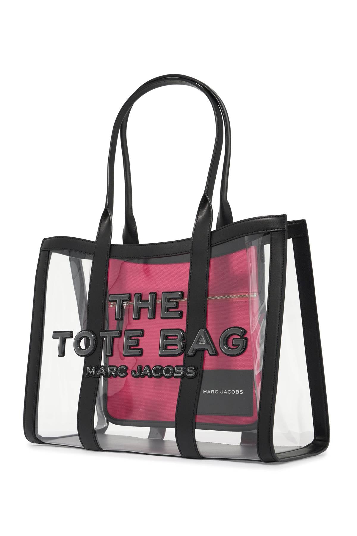 Marc Jacobs The Clear Tote: Large PVC Bag with Leather Trim image 2