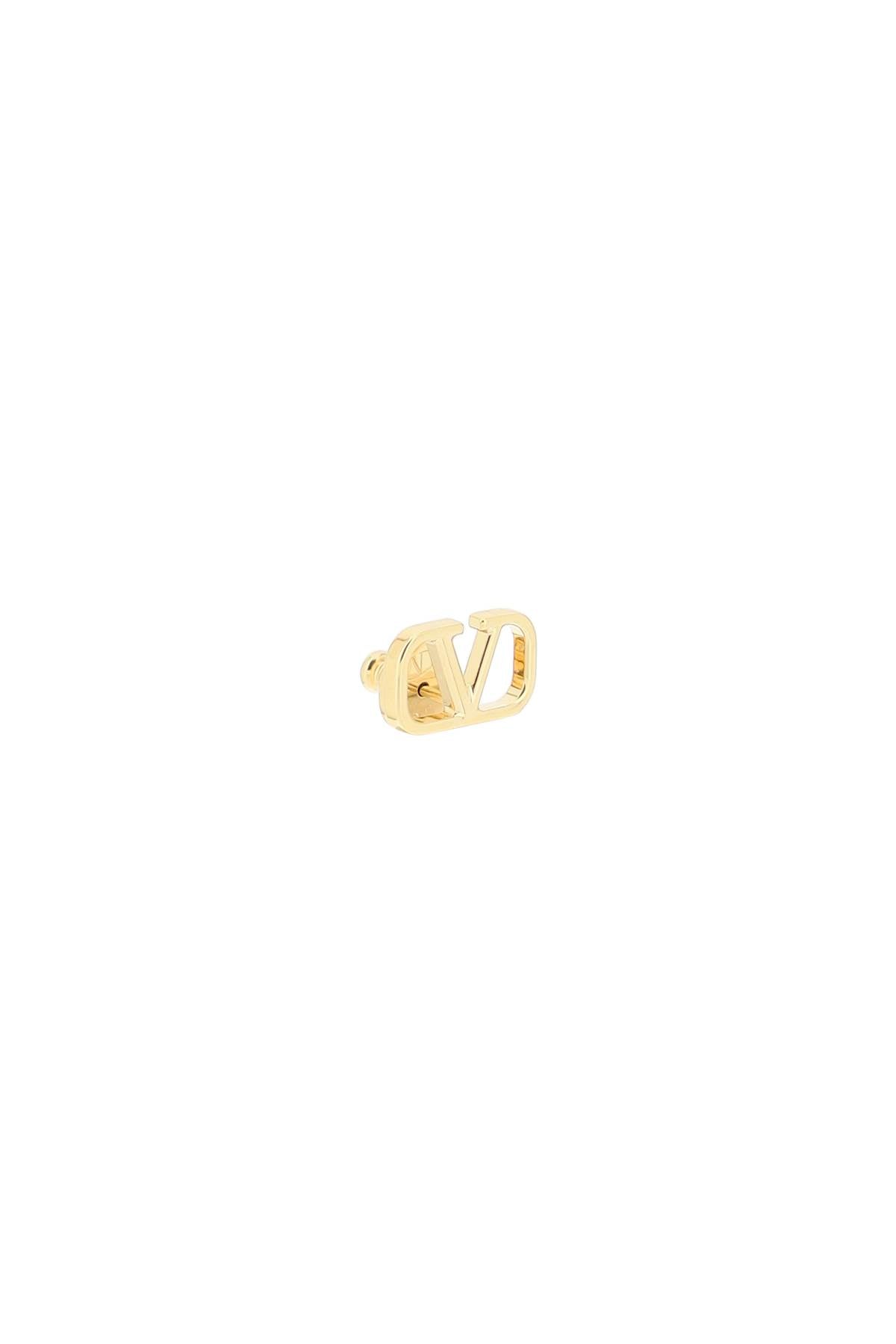 Valentino Garavani VLogo Signature Earrings in Gold-Finished Brass image 2