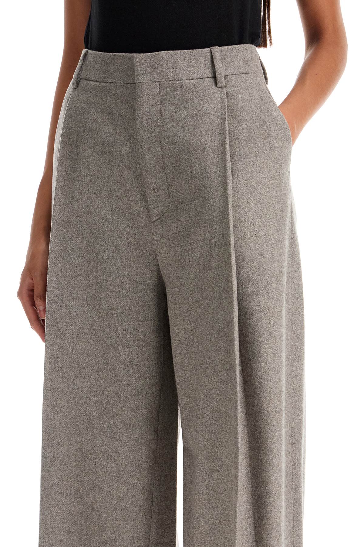 FILIPPA K Wide Leg Recycled Wool Flannel Trousers image 3