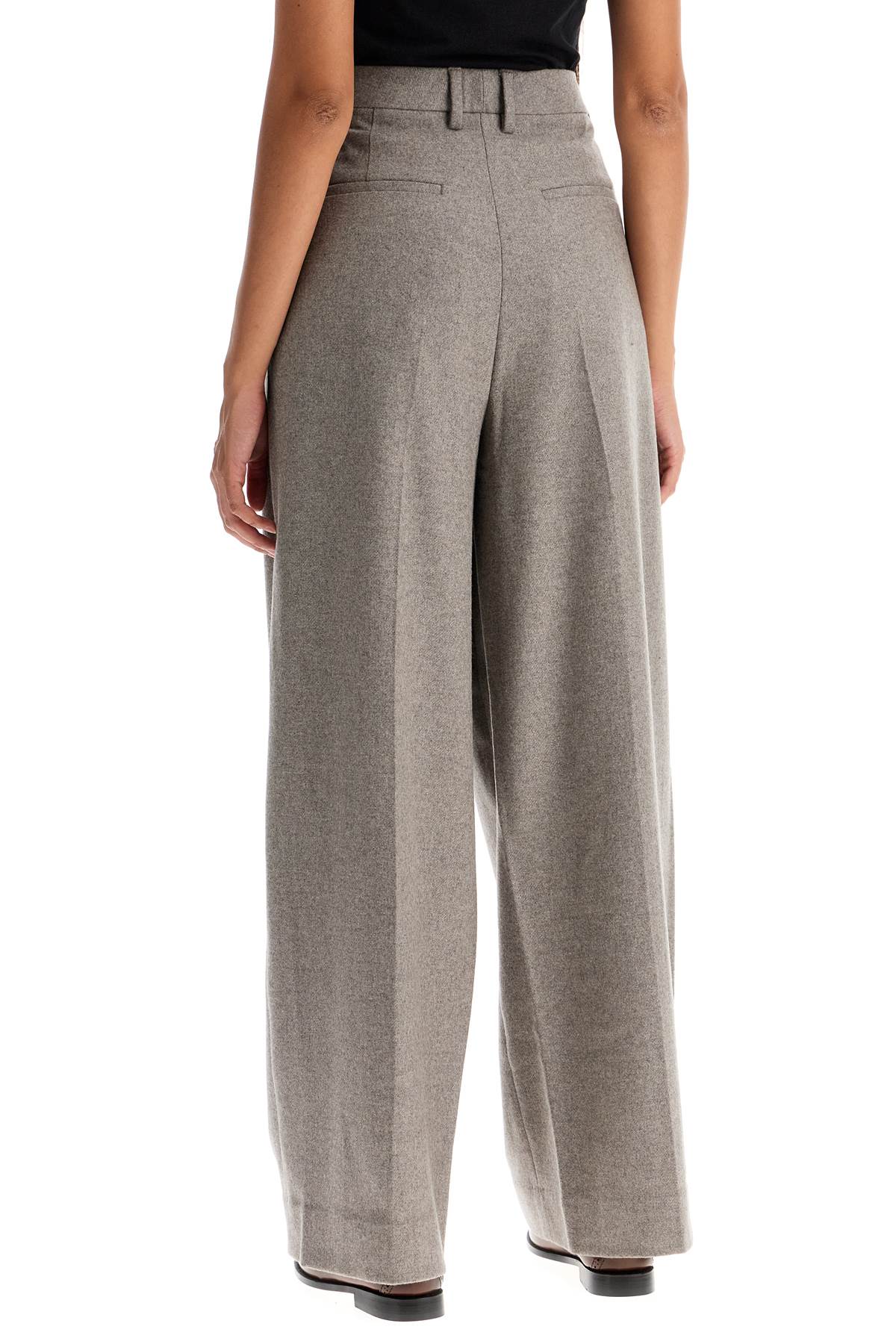 FILIPPA K Wide Leg Recycled Wool Flannel Trousers image 2