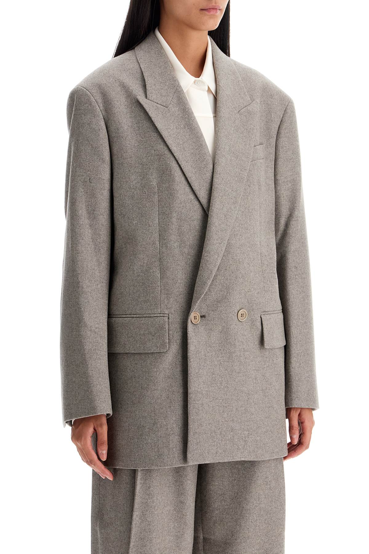 Filippa K Oversized Double-Breasted Flannel Blazer image 1