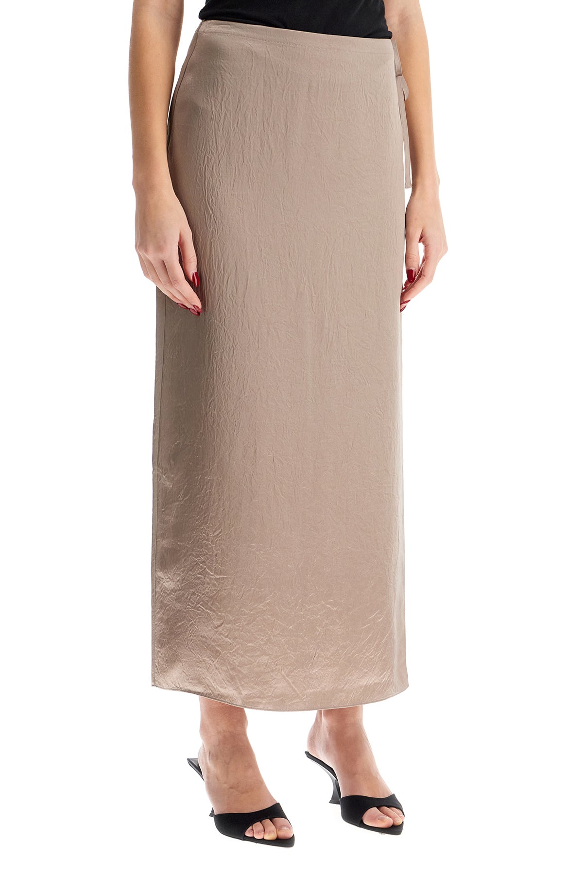 FILIPPA K 'ruffled satin midi skirt with image 1