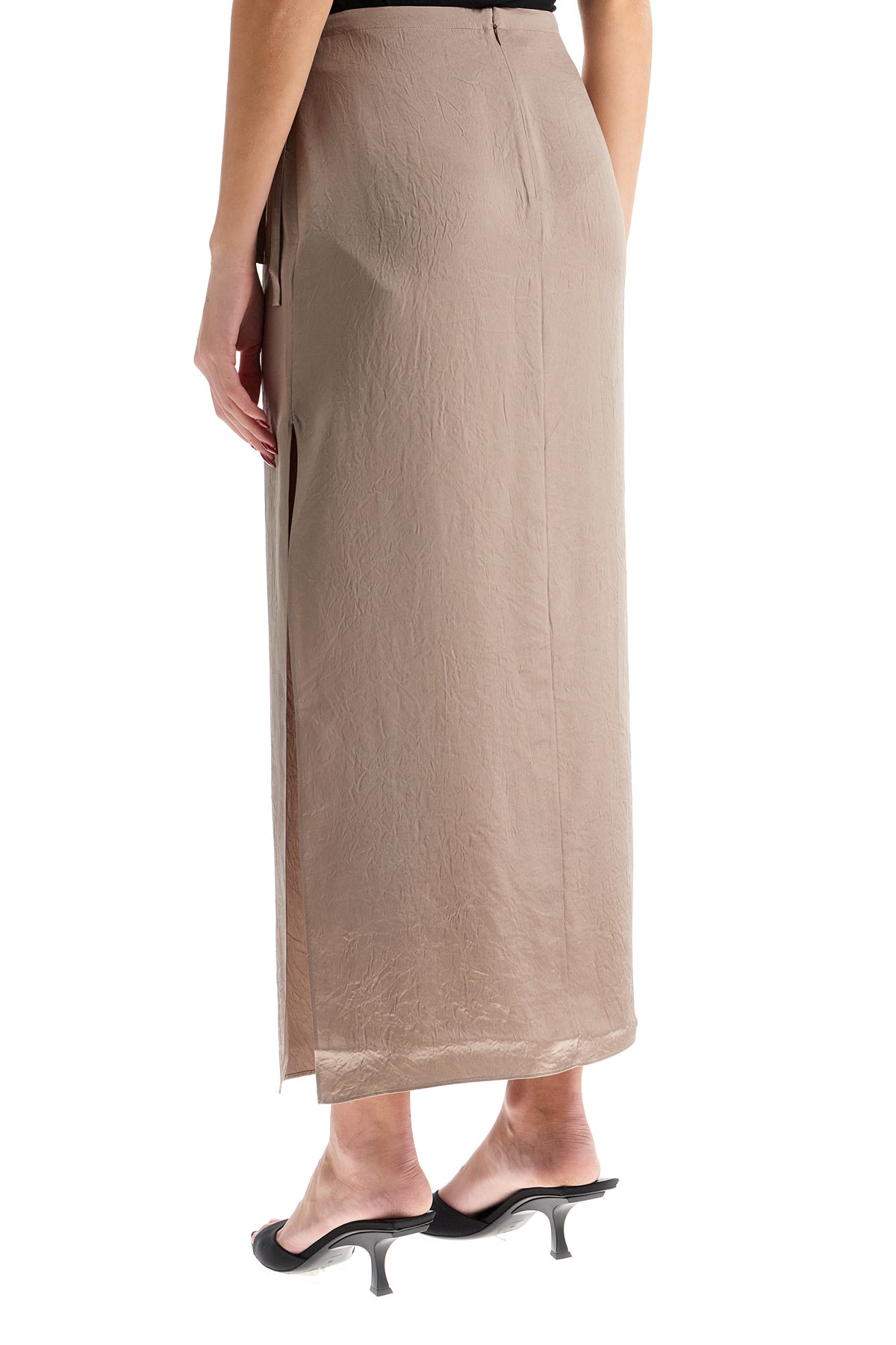 FILIPPA K 'ruffled satin midi skirt with image 2