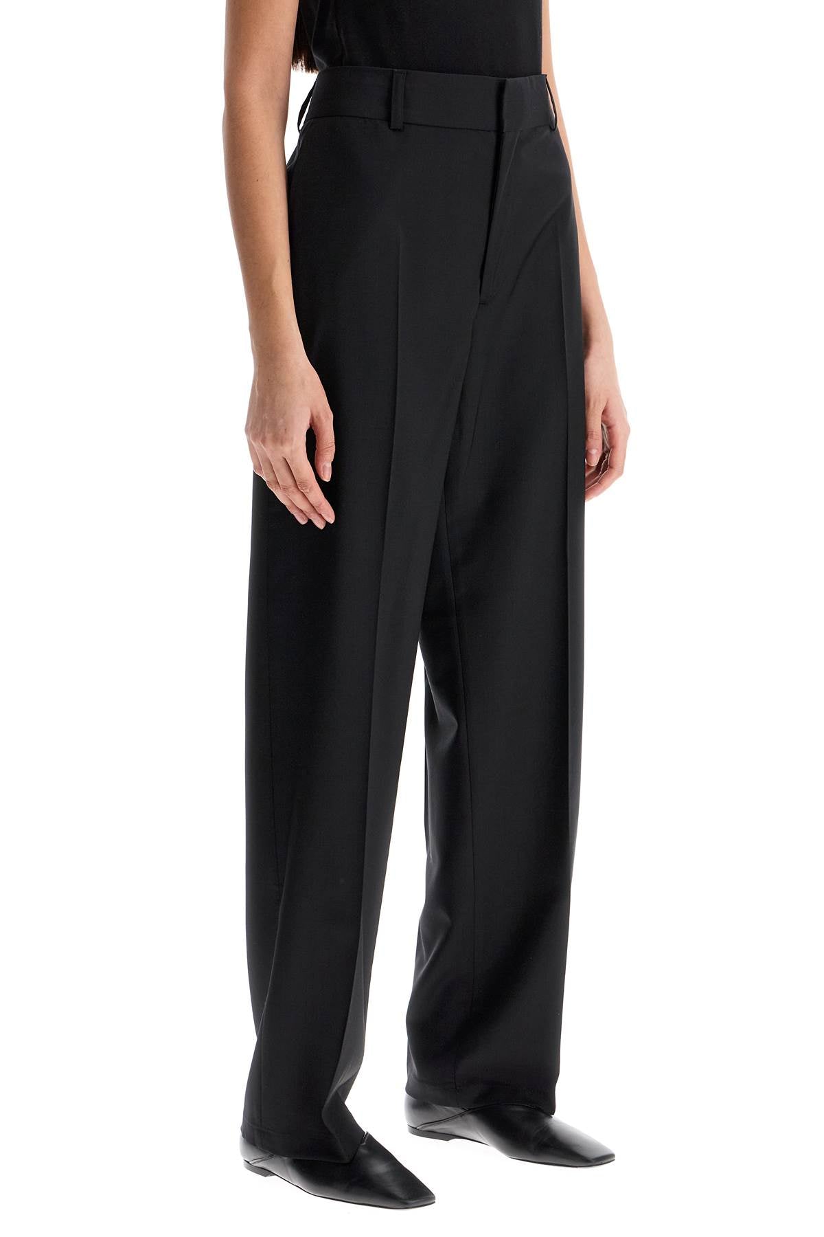 FILIPPA K high-waisted black wool dress pants regular fit image 1