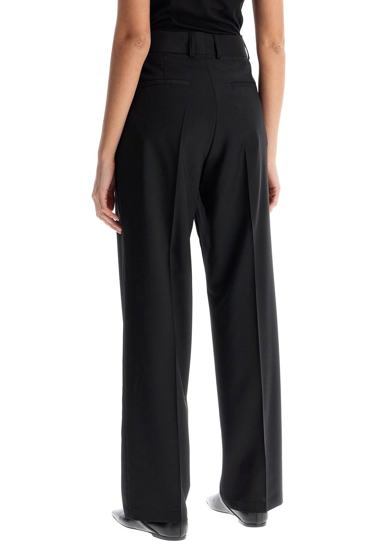 FILIPPA K high-waisted black wool dress pants regular fit image 2