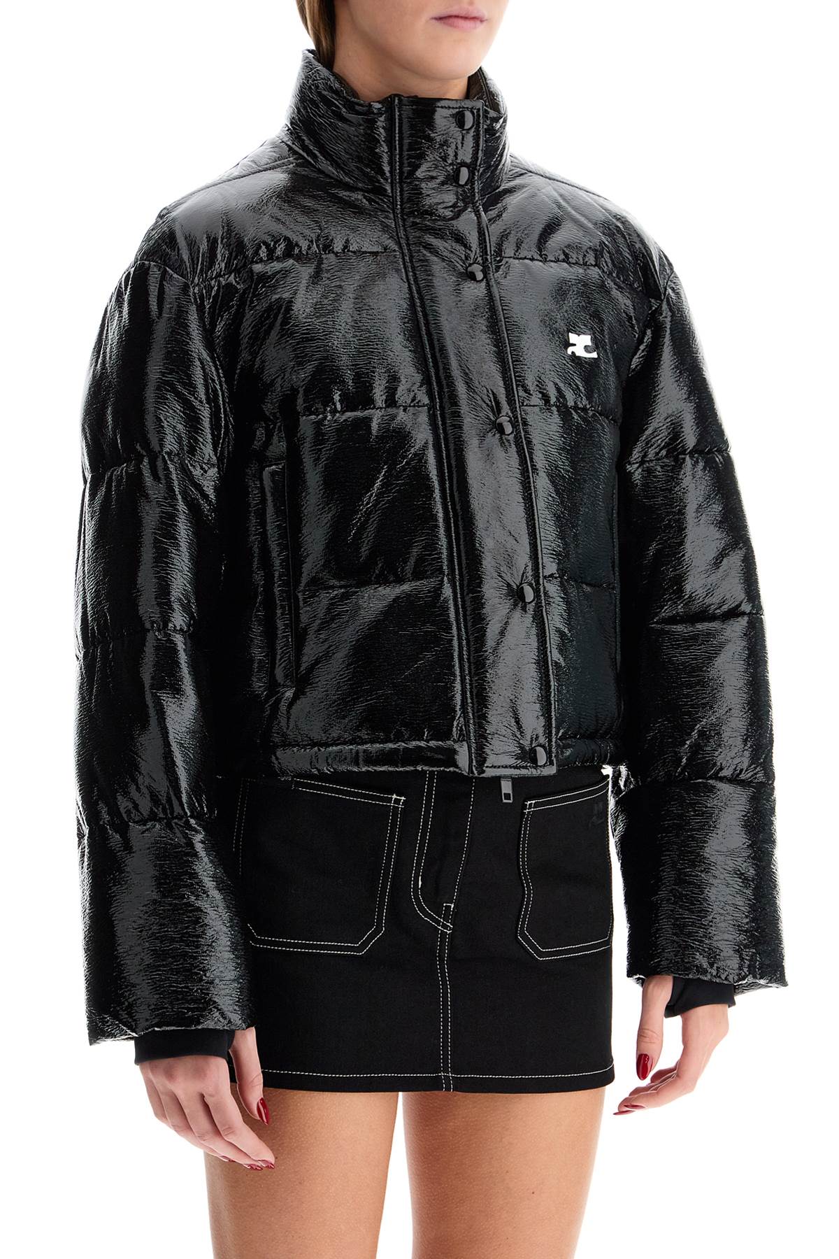 Courrèges Padded Vinyl Cropped Jacket image 1