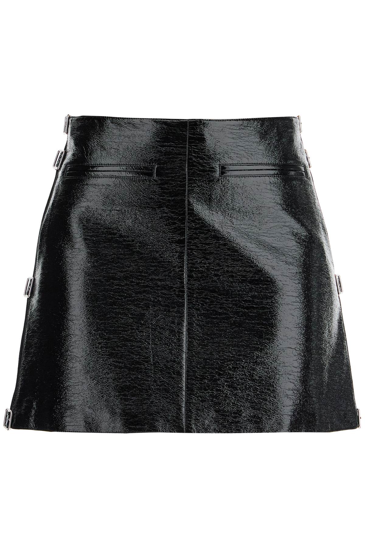 Courreges Vinyl Mini Skirt with Buckles image 0