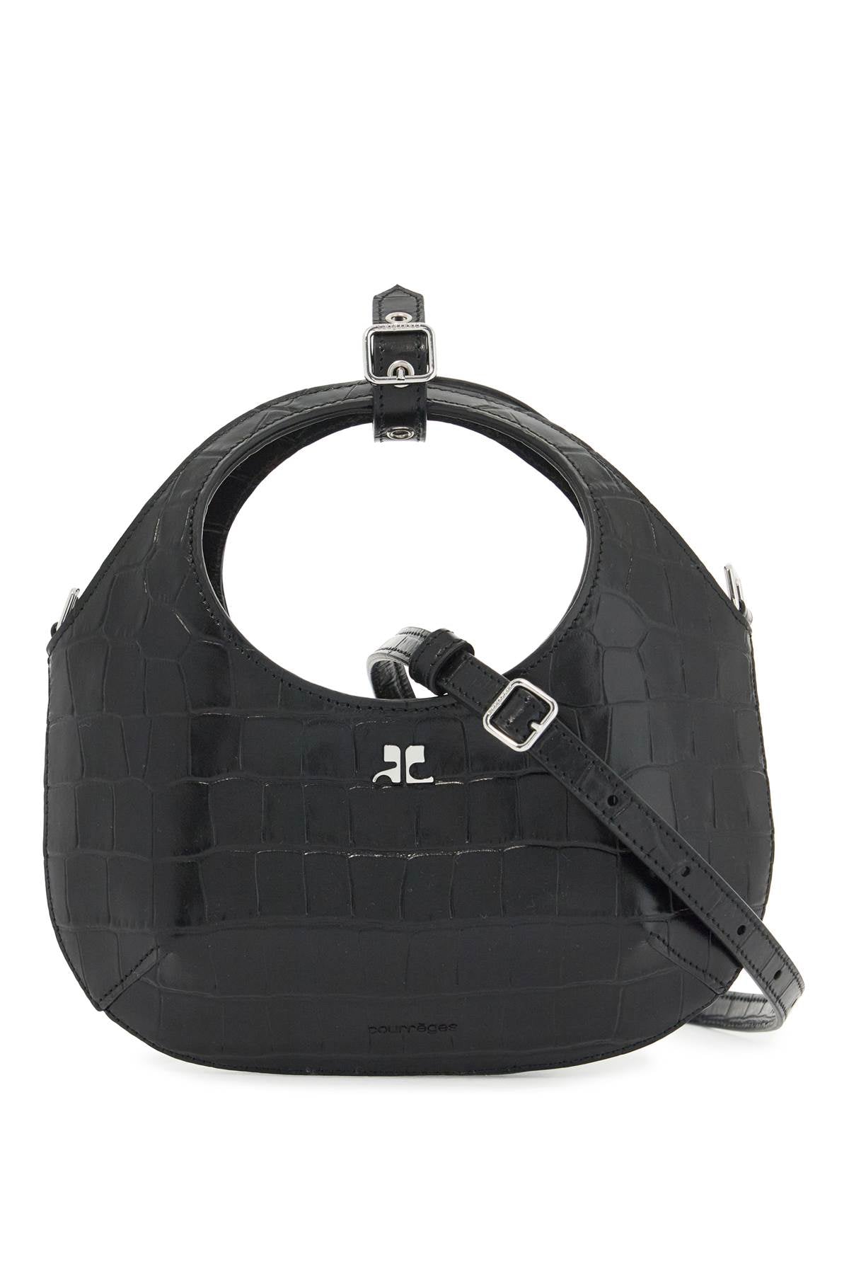 Courrèges Mini Holy Crocodile Print Leather Bag image 0