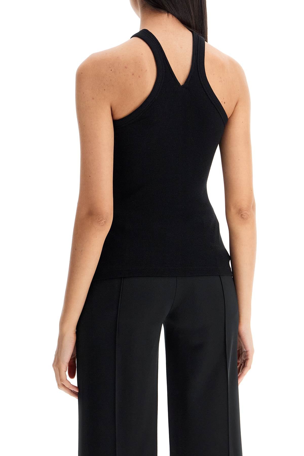 Courreges ribbed tank top with zipper on the neckline image 2