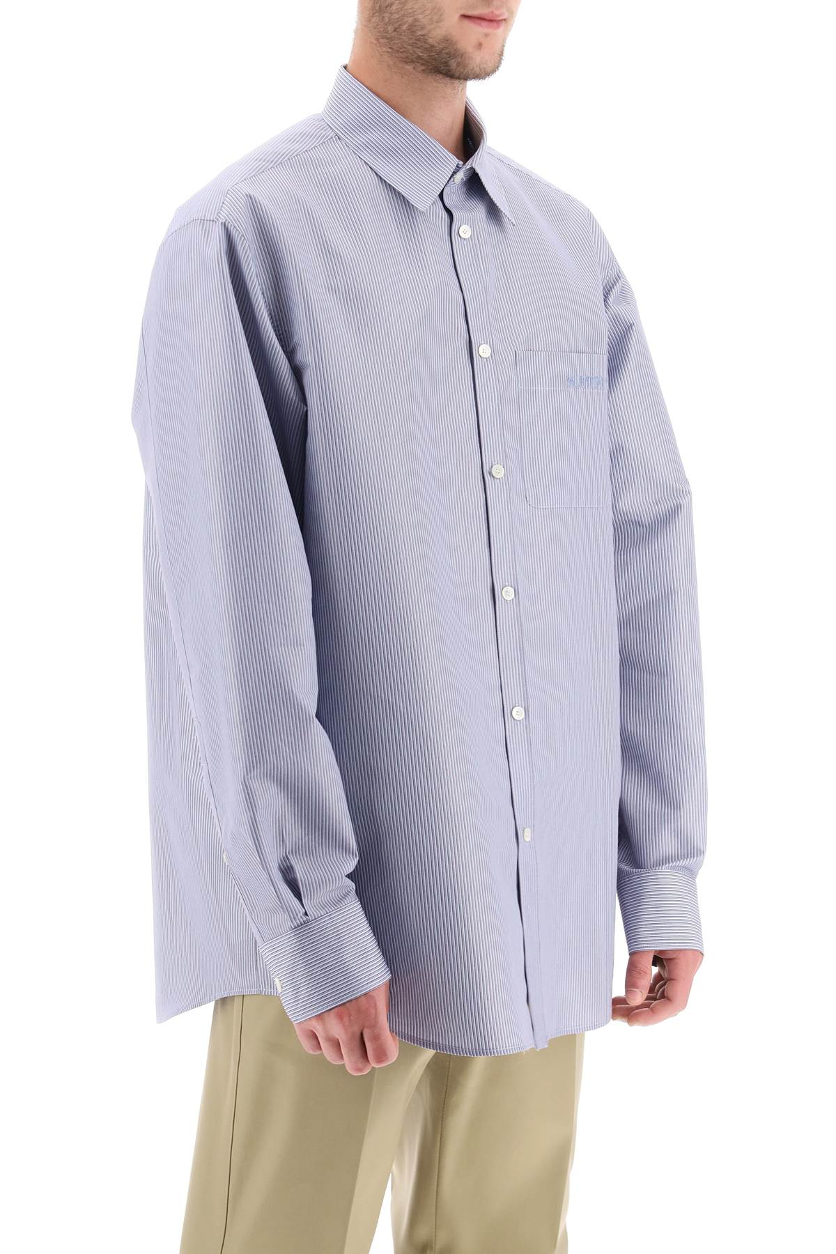 Valentino GARAVANI technical cotton shirt with striped motif image 1