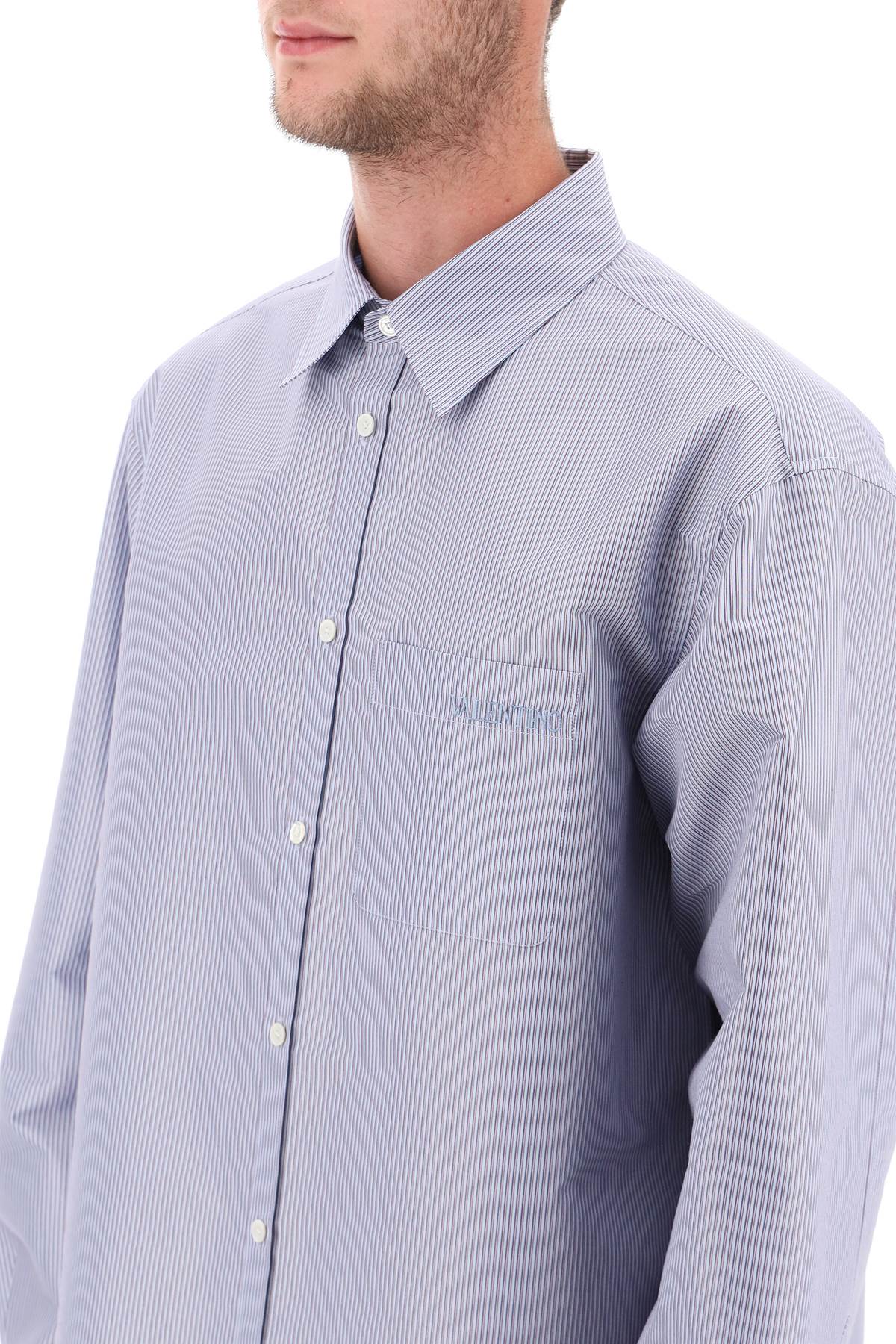 Valentino GARAVANI technical cotton shirt with striped motif image 3