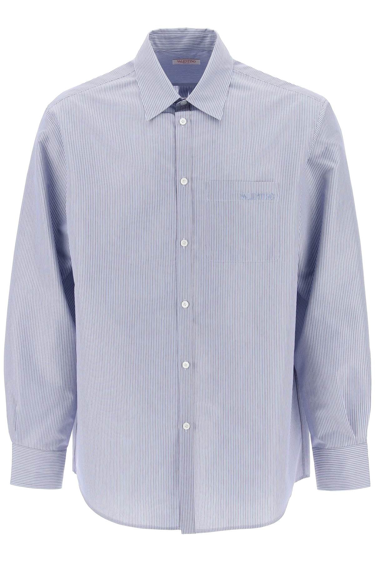 Valentino GARAVANI technical cotton shirt with striped motif image 0